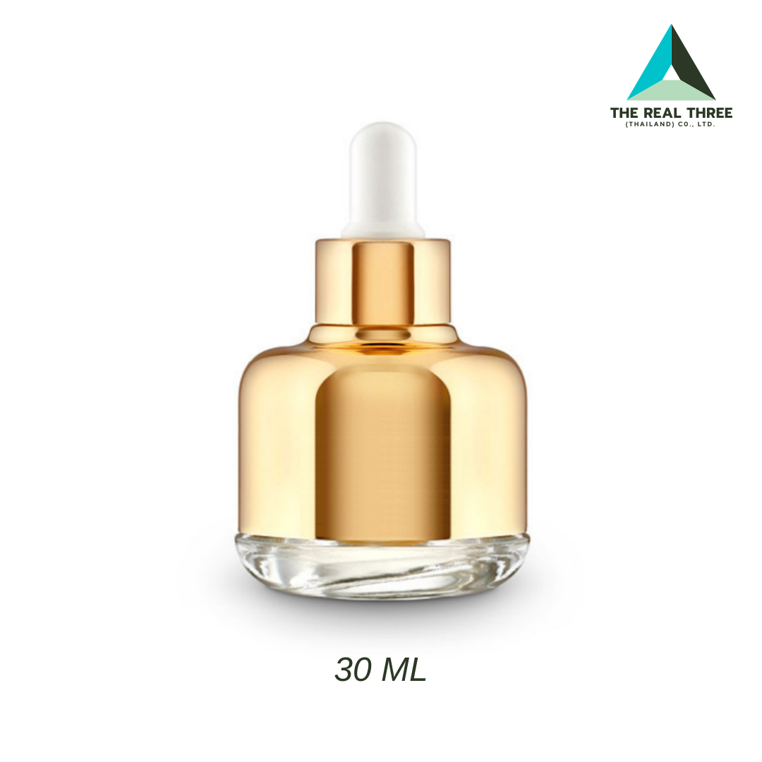 ขวดเซรั่มสีทอง ขนาด 30 ML
