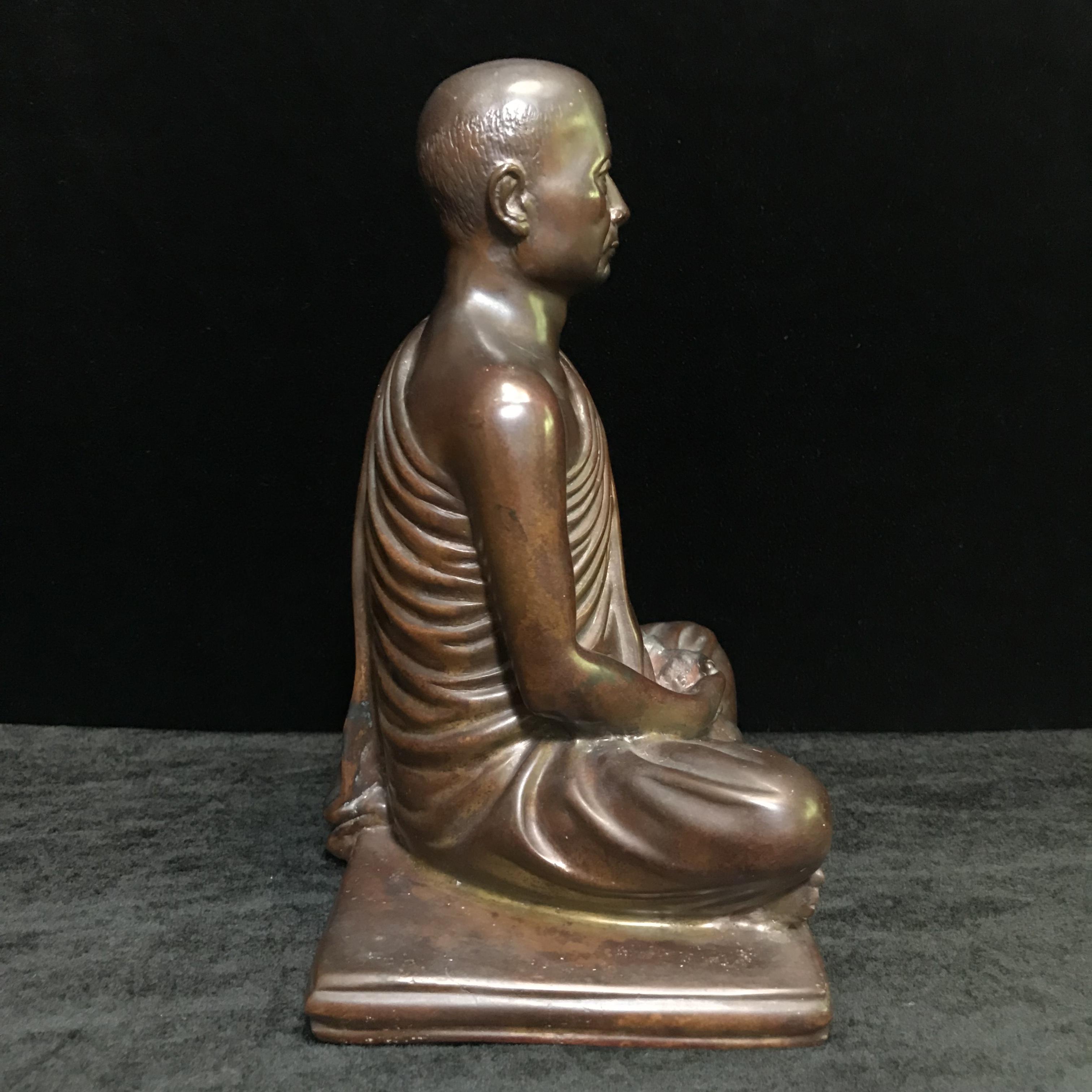 พระบูชารูปเหมือนสมเด็จพุทธโฆษาจารย์(เจริญ ญาณวโร) วัดเทพศิรินทราวาส หน้าตัก 5 นิ้ว พ.ศ.2495