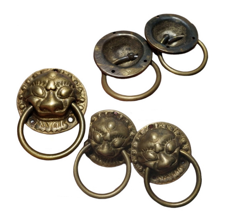 (คู่)มือดึงตู้ มือดึงลิ้นชักหน้าสิงห์คาบห่วง เล็ก 3.5cm