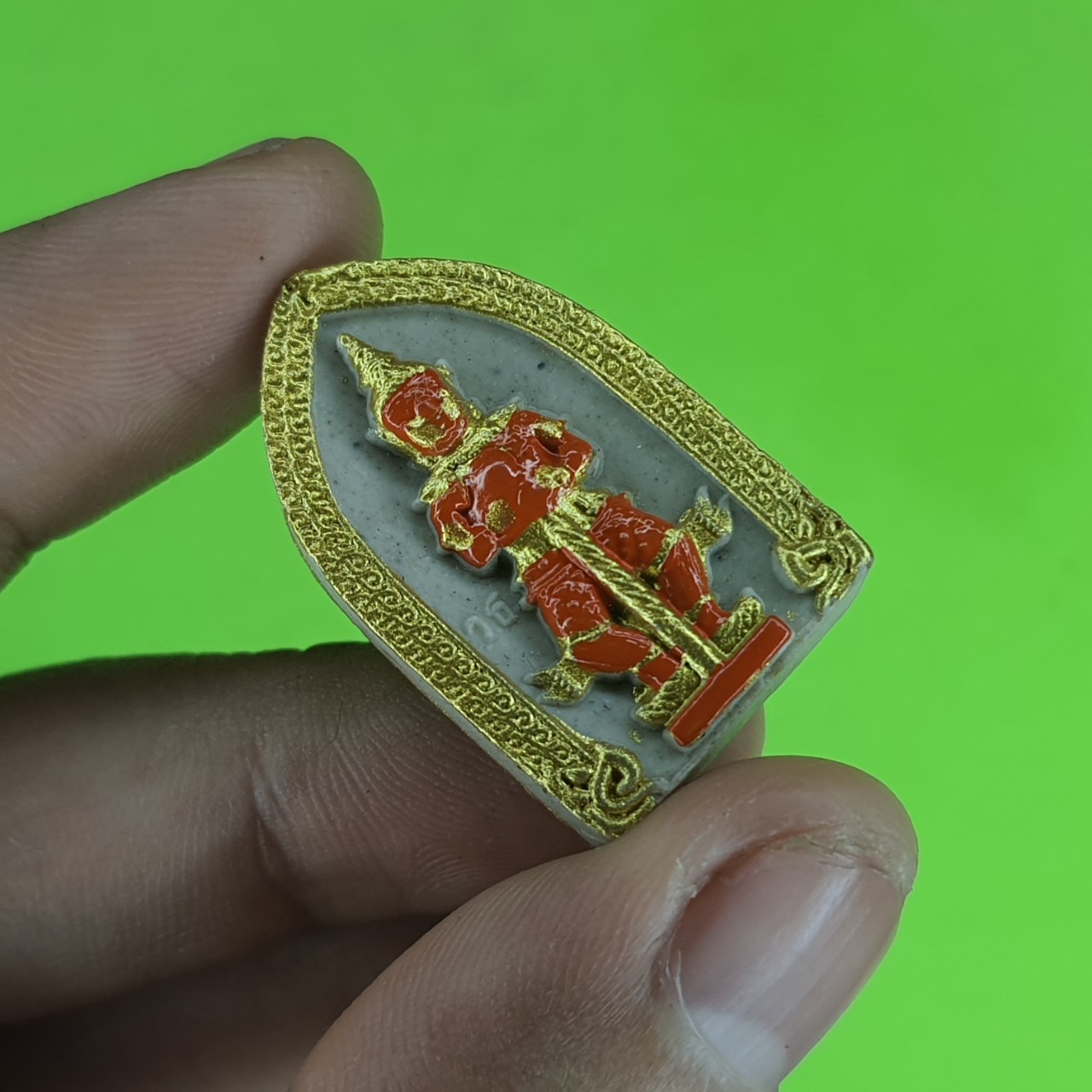 พระเครื่อง ท้าวเวสสุวรรณ สีขาว แต่ง สีส้ม รุ่น แก้ปีชง รวยไม่จบ จนไม่เป็น ภัยไม่มี ท้าวเวสสุวรรณ พระแท้ ท้าวเวสสุวัณ