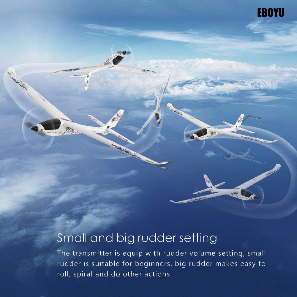 XK A800 4CH 3D 6G System RC เครื่องบินร่อนลงได้ 6 แกน Futaba RTF