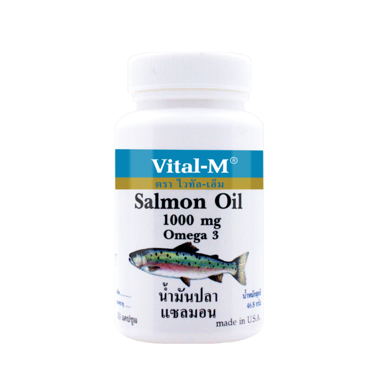 Vital-m salmon oil 1000 mg. omega3 100 softgels