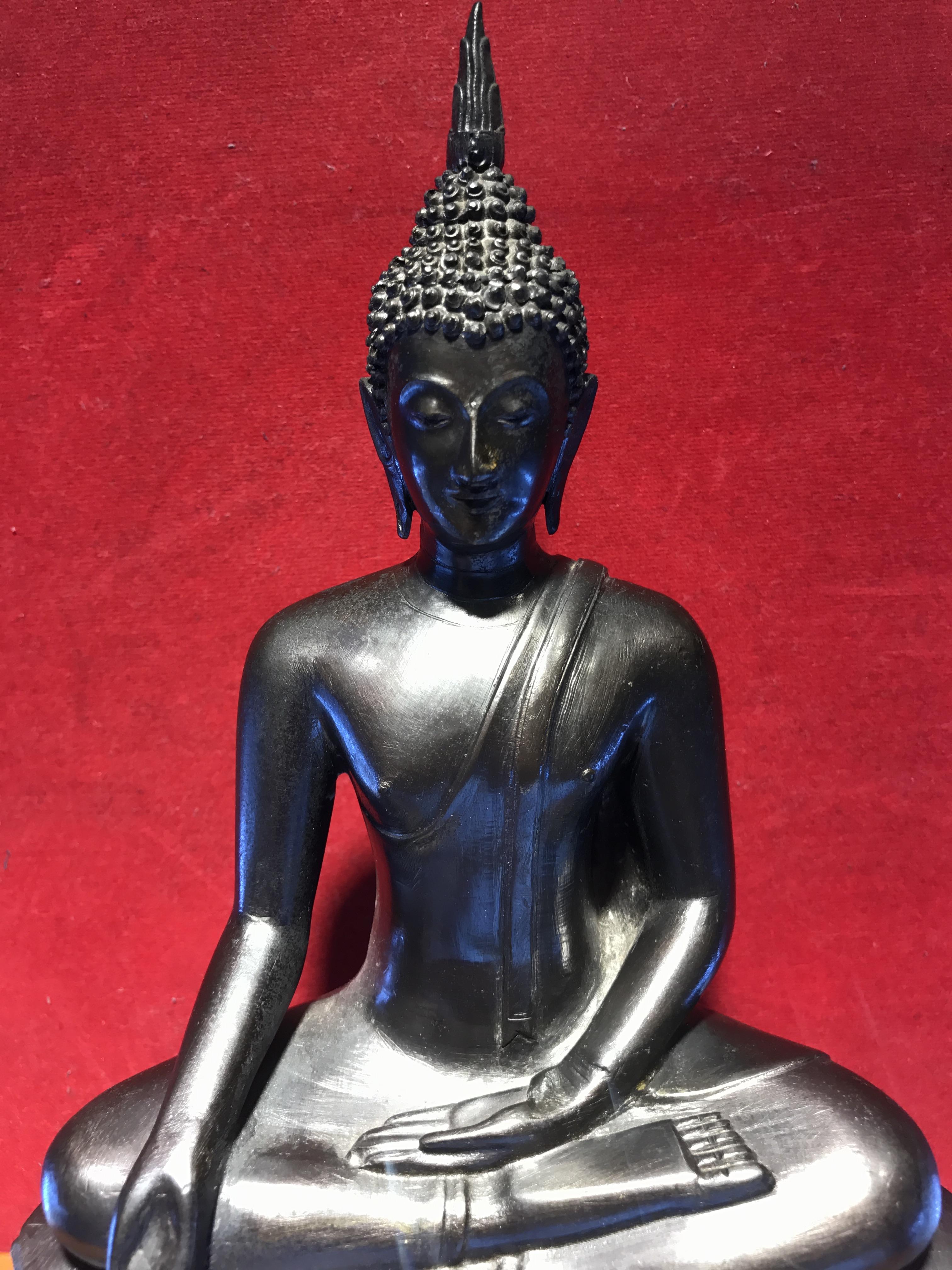 พระพุทธรูปบูชา ภปร วัดบวรนิเวศวิหาร ปี2508 บล็อกหนังไก่ หน้าตัก5นิ้ว(ที่สุดของพระบูชา ภปร วัดบวร)