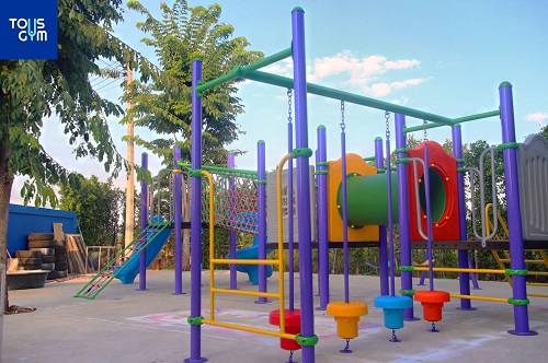 เครื่องเล่นสนามกลางแจ้ง ชุดเครื่องเล่นแสนสนุก