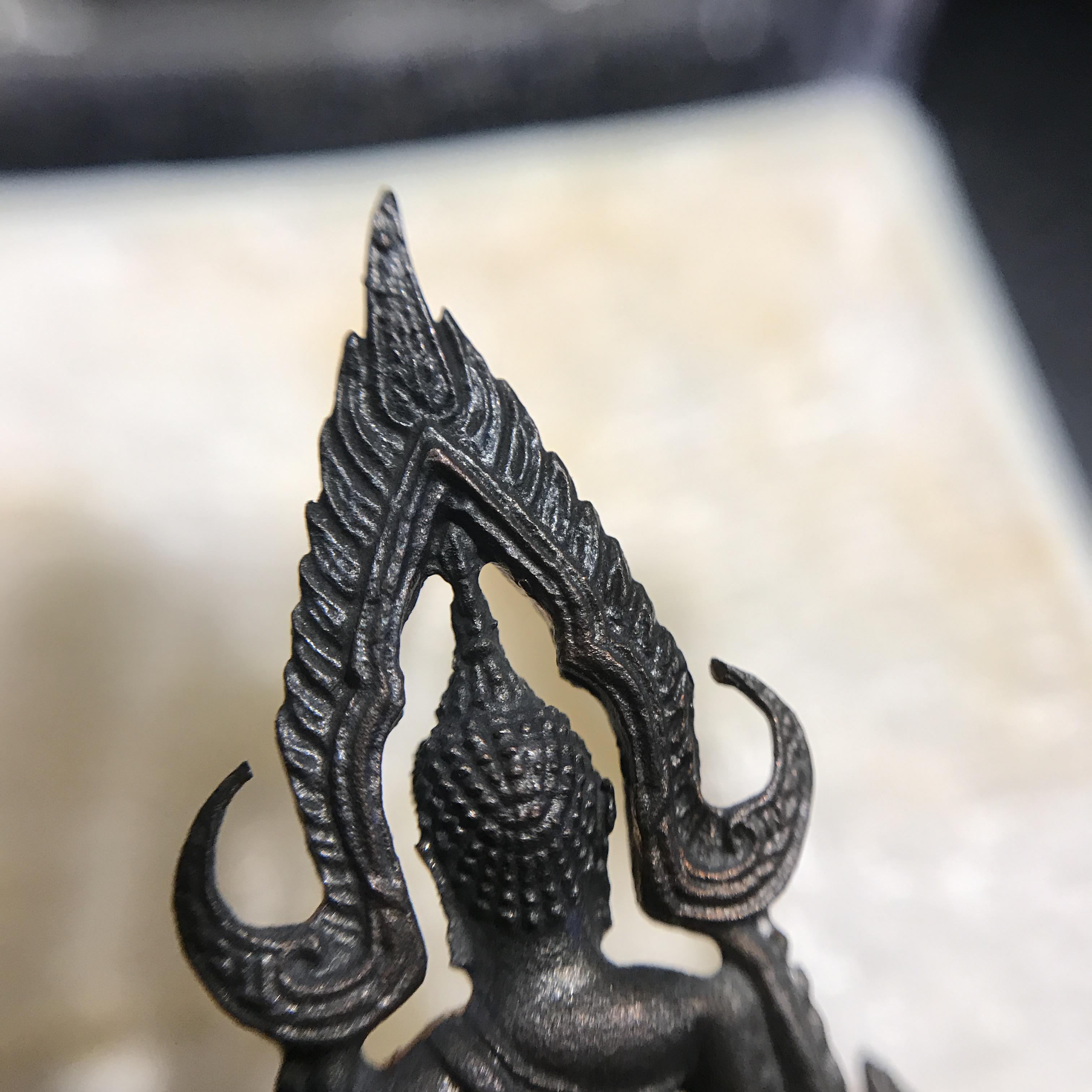 กริ่งพระพุทธชินราช ภปร กองทัพภาคที่3จัดสร้าง ปี2517 เนื้อนวโลหะกล่องเดิม(หายาก)(ในหลวง ร.9 เสด็จในพิธี)