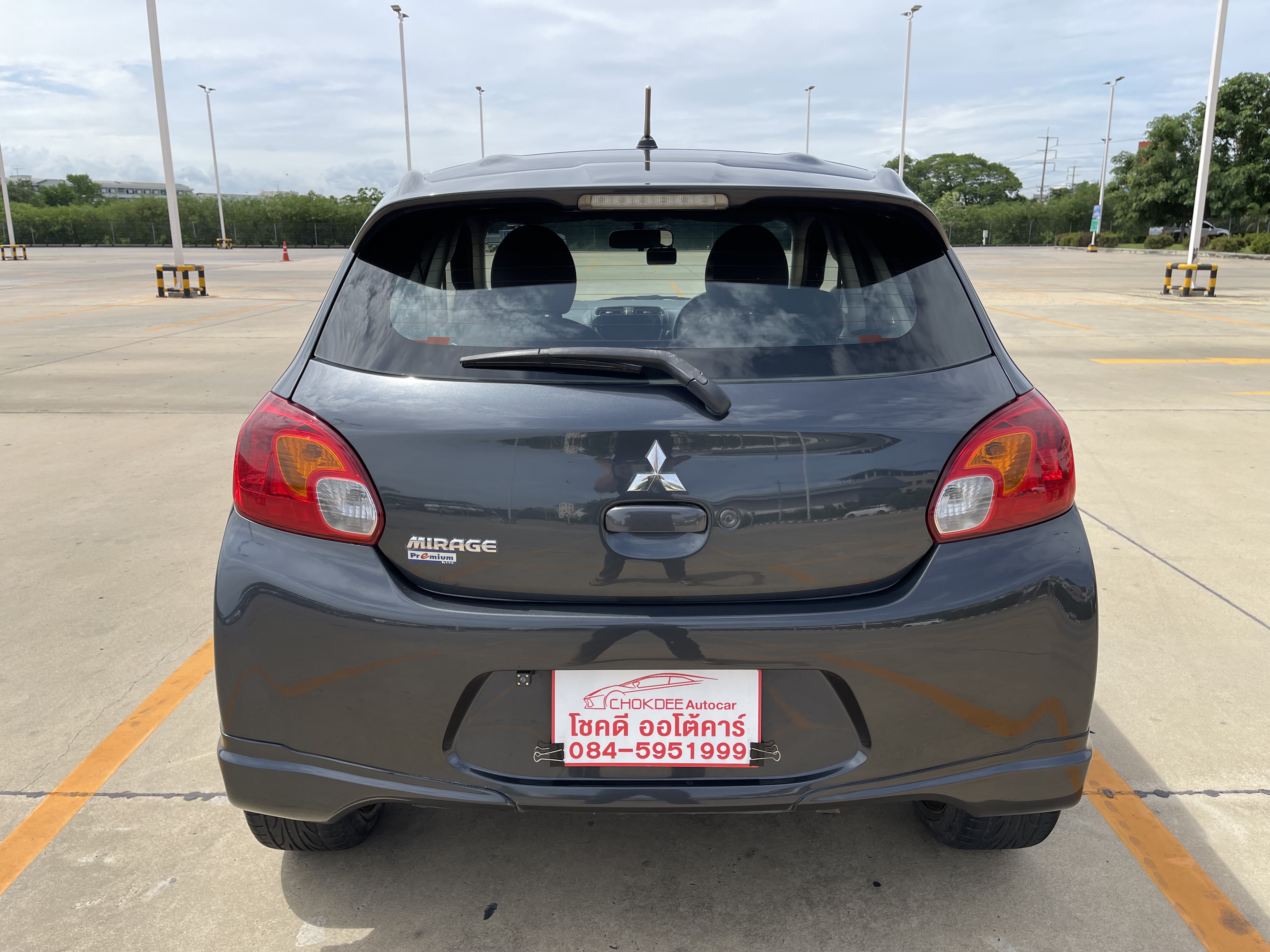 Mitsubishi Mirage 1.2 GLS Limited At 2015 เทาดำ