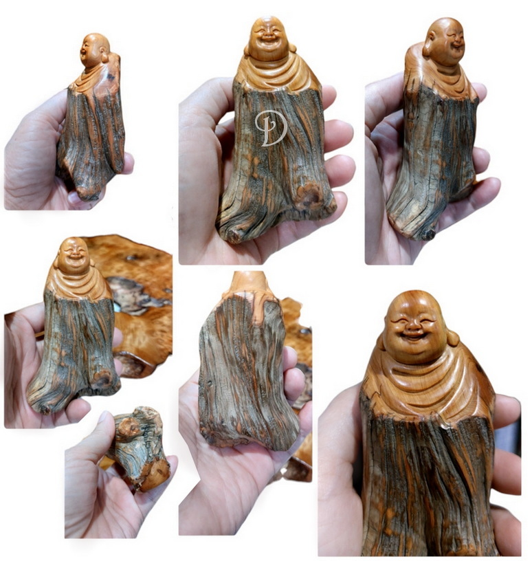 สังกัจจายน์ พระเมตไตรย พระยิ้ม ไม้ทูจา ขนาดเล็ก