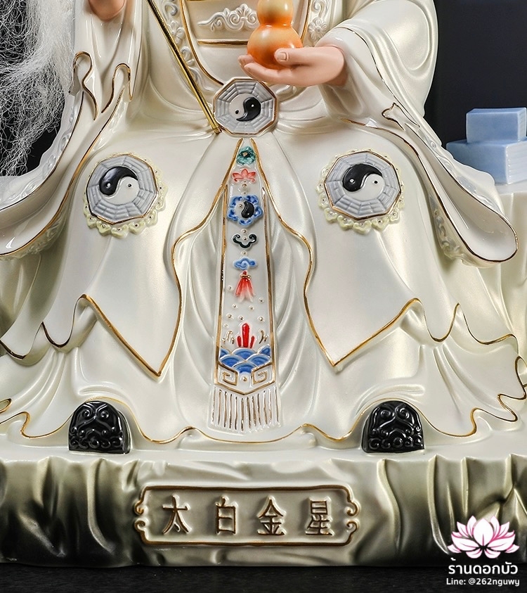ไท้แปะกิมแช้ ไท้ไป่จินซิน เทพเจ้าแห่งดาวศุกร์ ขนาด 12/16 นิ้ว