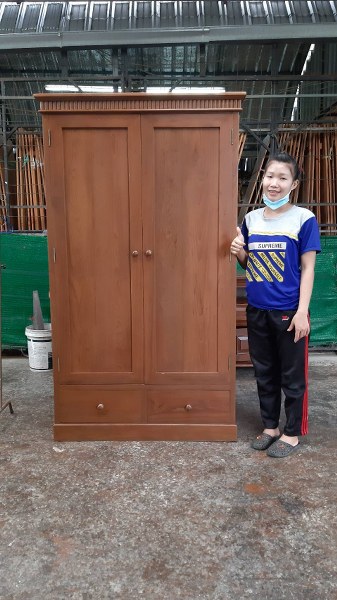 ตู้เสื้อผ้า ตู้เสื้อผ้า รุ่นลอนฟูกโบราณ