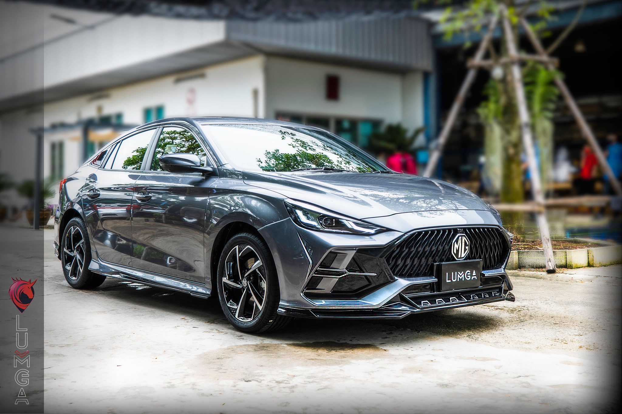 ชุดแต่งสเกิร์ตรอบคัน MG5 2022 Lumga bodykits (ลัมกา)