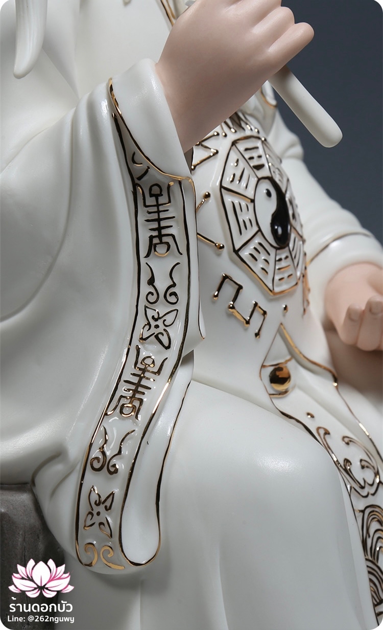 ไท้แปะกิมแช้ ไท้ไป่จินซิน เทพเจ้าแห่งดาวศุกร์ ปางประทับนั่งบัลลังก์ ขนาด 14/16 นิ้ว