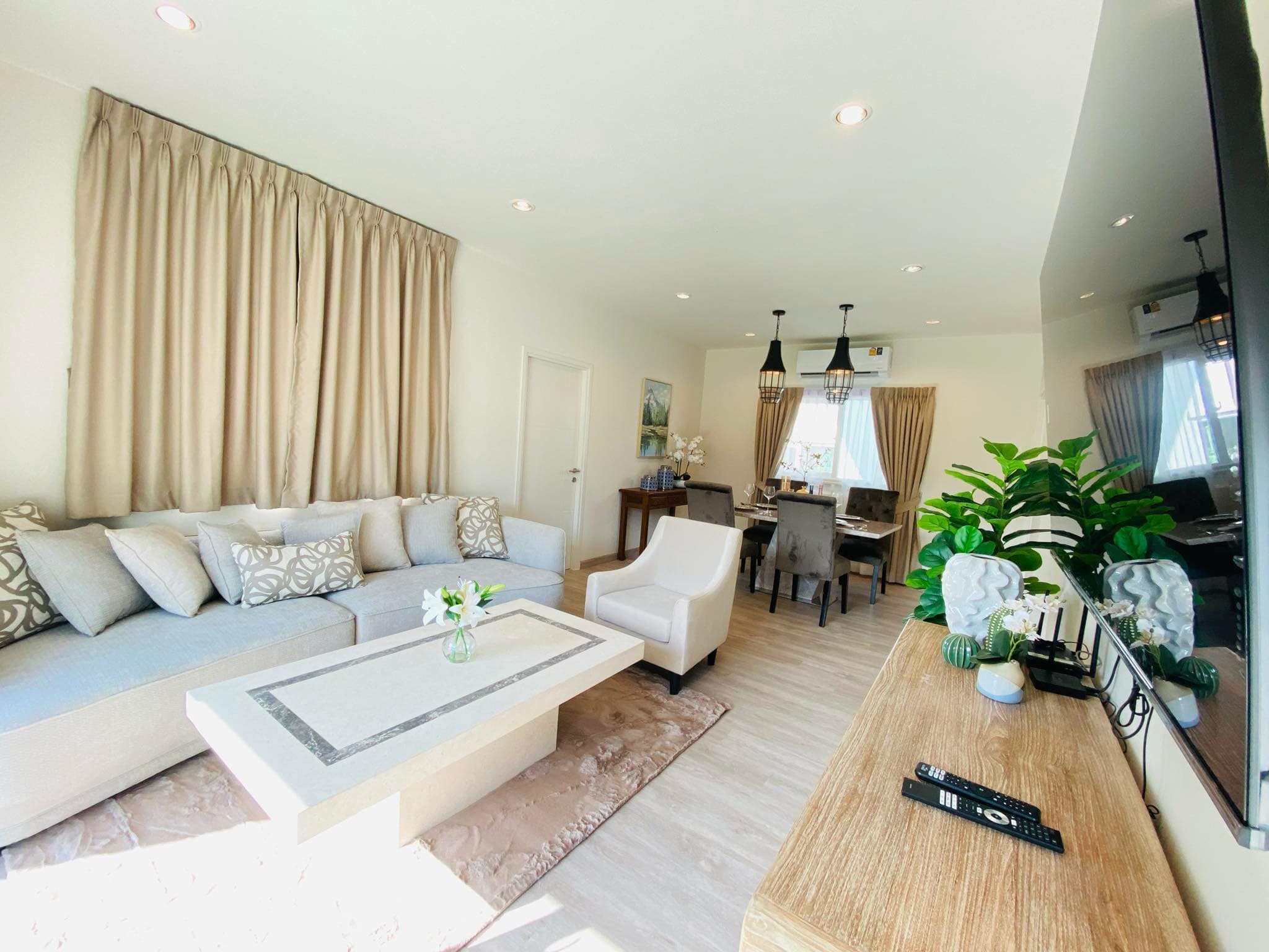 For Rent : Kohkaew, 2-Story detached house, 4 Bedrooms 3 Bathrooms