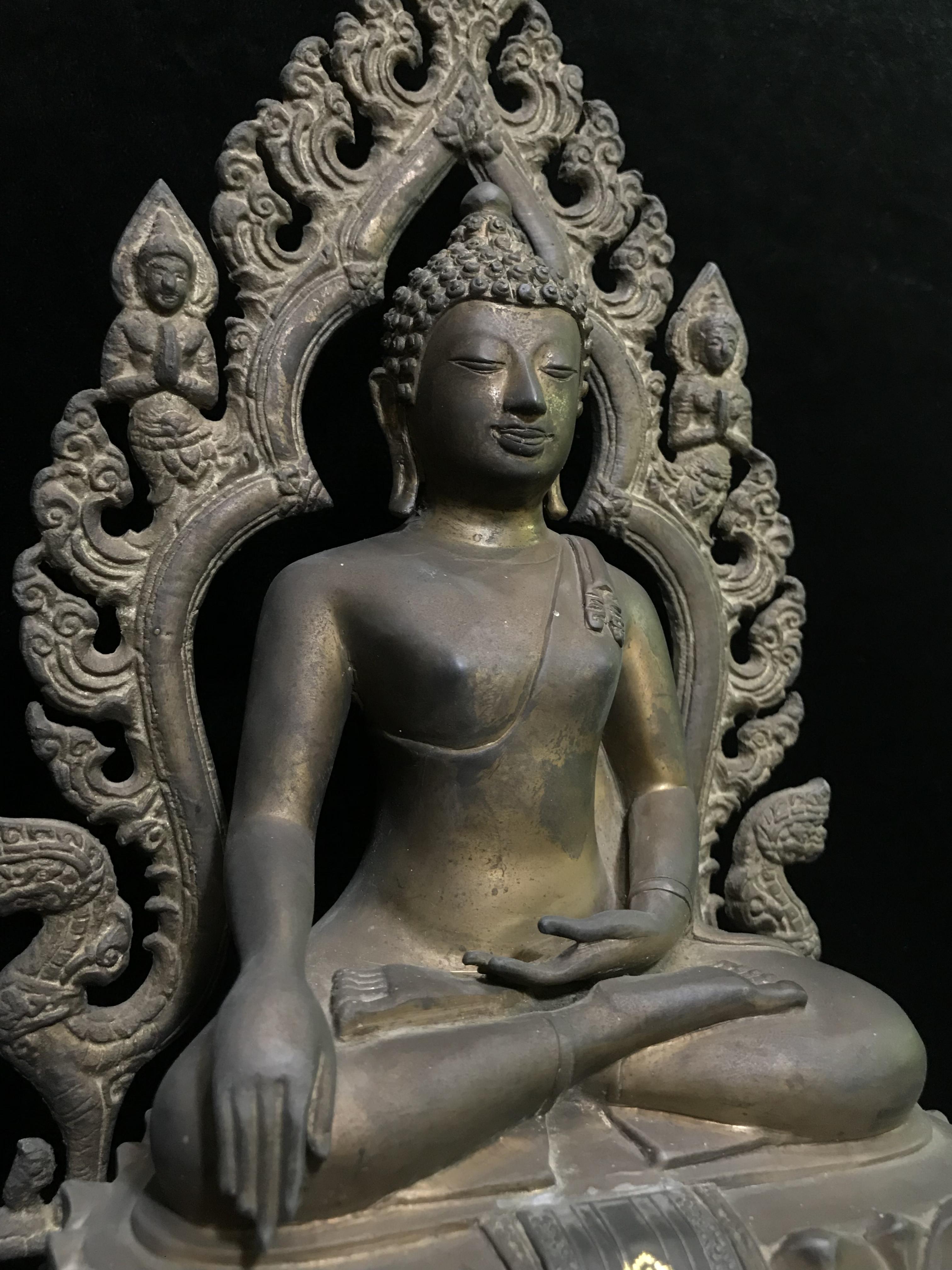 พระพุทธมงคลรัตนภูมิพัฒนมหามุนี ภปร. หน้าตัก 5นิ้ว(รมดำ) วัดมงคลรัตนาราม วัดไทยในซานฟรานซิสโก สหรัฐอเมริกา ( Sanfrancisco USA.) ปี2523 (นิยมหายาก)