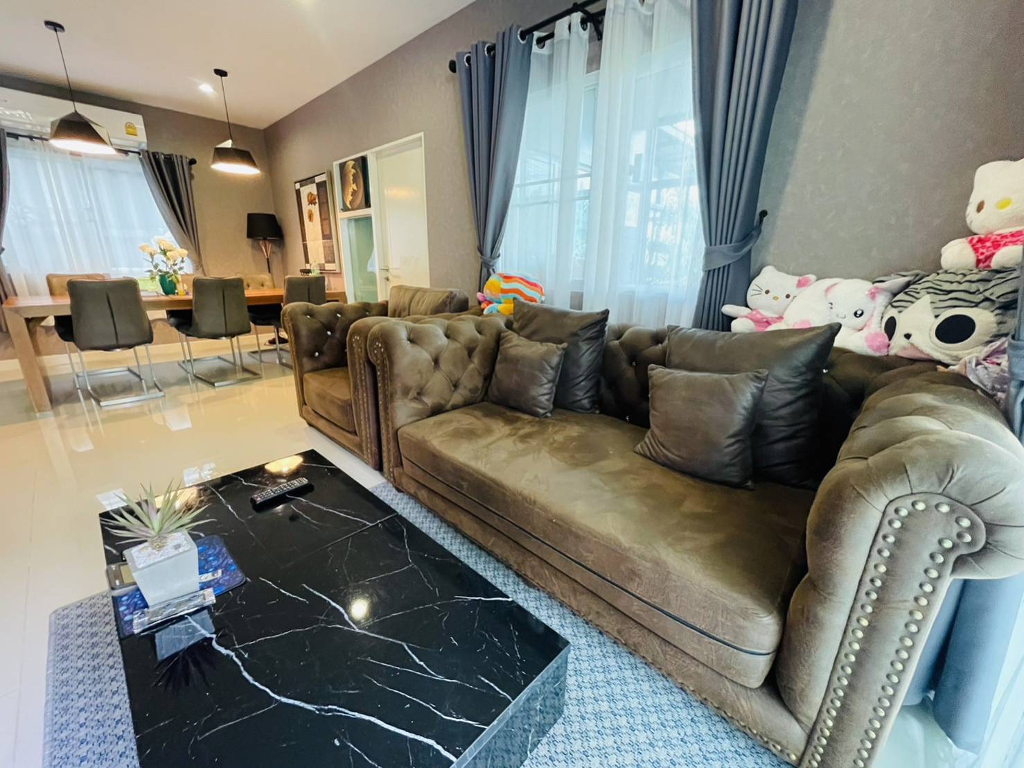For Rent : Kohkaew, 2-story detached house, 4 Bedrooms 3 Bathrooms