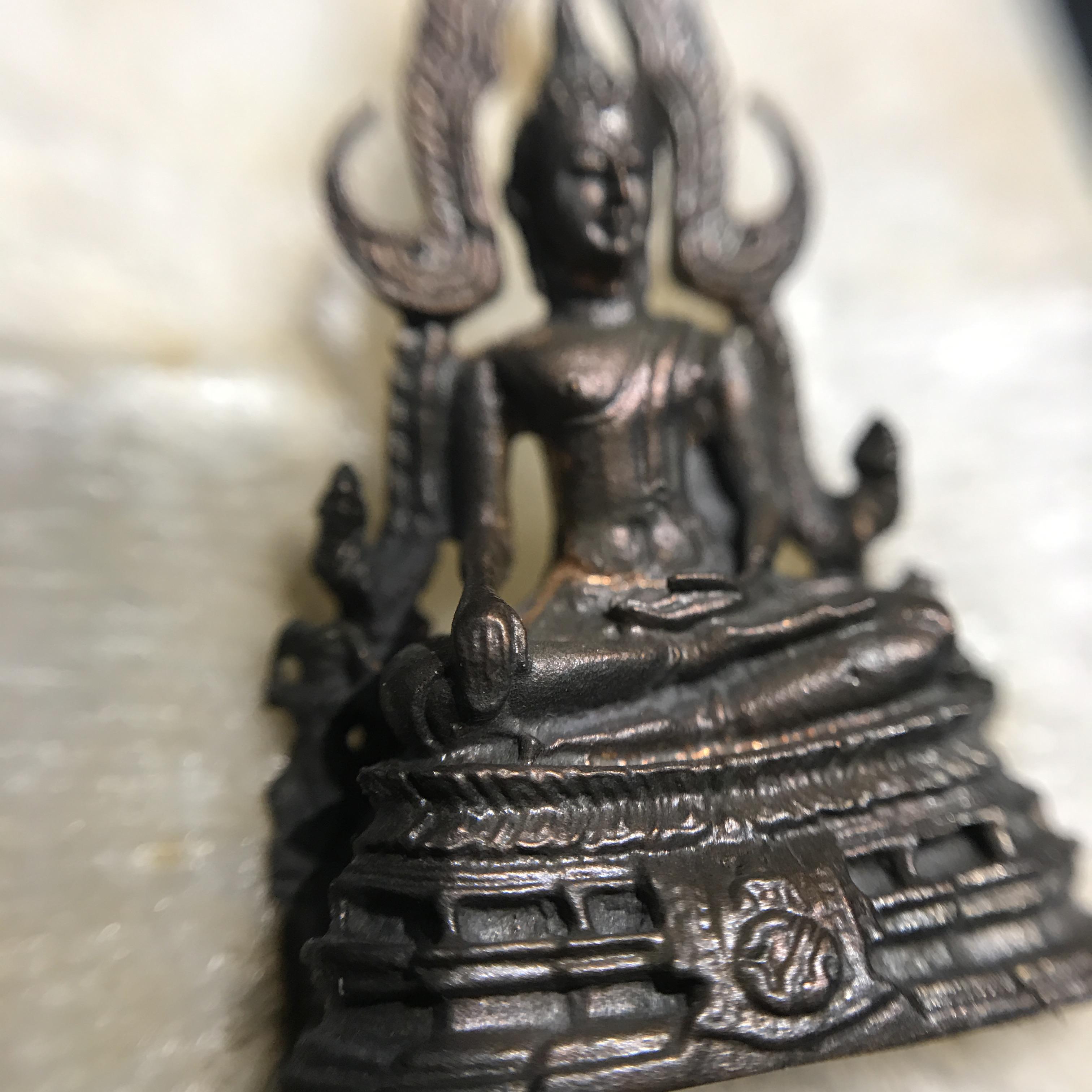 กริ่งพระพุทธชินราช ภปร กองทัพภาคที่3จัดสร้าง ปี2517 เนื้อนวโลหะกล่องเดิม(หายาก)(ในหลวง ร.9 เสด็จในพิธี)