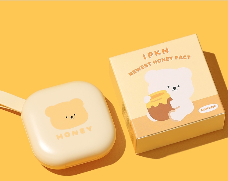 IPKN Newest Honey Pact & Lip Balm Set 5items [IPKN X BAMTOREE] เซ็ทแป้งฝุ่นและลิปบาล์ม คอลเลคชั่นพิเศษ