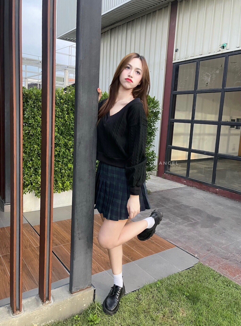 ครอปคอวีไหมพรม