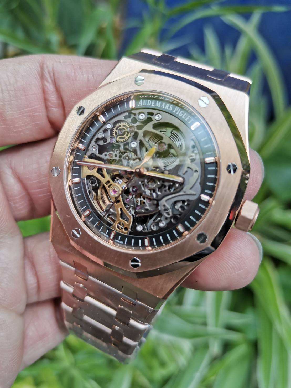 PRE-ORDER AP ROYAL OAK 15407 SKELETON ROSEGOLD (41MM.)