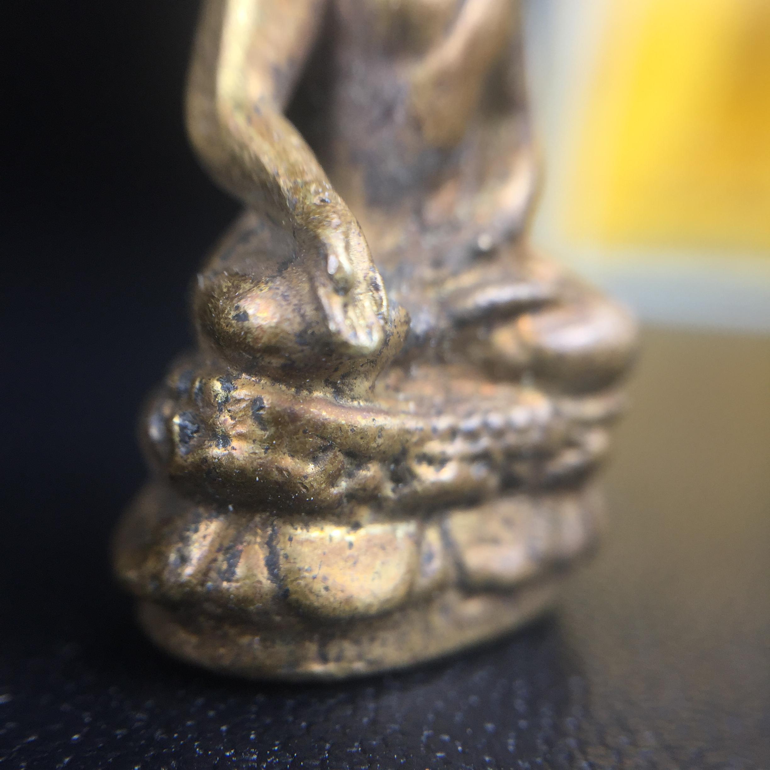 พระกริ่งไพรีพินาศ วัดบวรนิเวศ ปี2530 เนื้อทองผสม ที่ระลึกครบรอบ30ปี ธนาคารทหารไทย (มีส่วนผสมของชนวนเก่าของไพรีพินาศรุ่นแรก)อานุภาพยิ่งใหญ่ กำราบศัตรูพ่ายสิ้น พระไพรีพินาศ