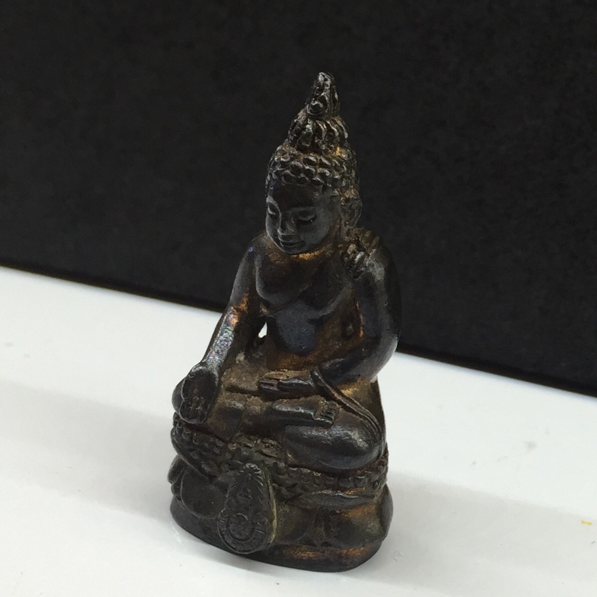 พระกริ่งไพรีพินาศ รุ่น ภปร. ราชวิทยาลัย ปี2535 เนื้อนวโลหะก้นทองคำแยกจากชุดกรรมการ