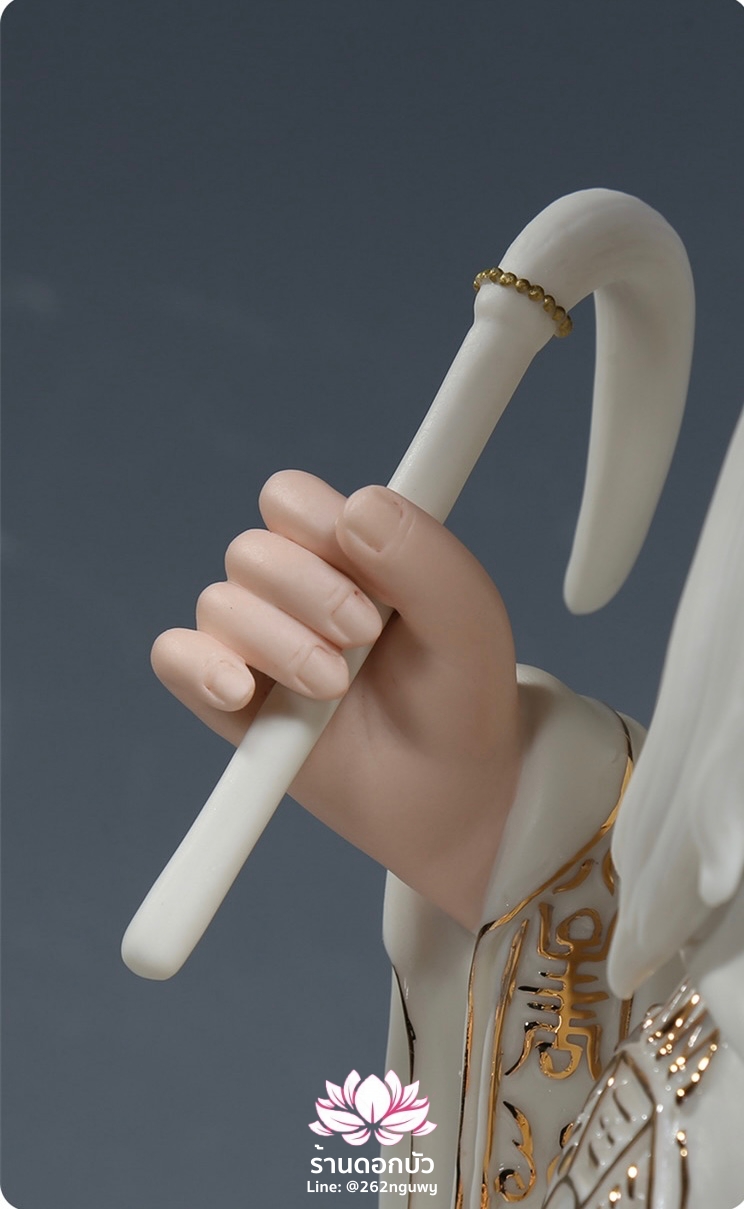 ไท้แปะกิมแช้ ไท้ไป่จินซิน เทพเจ้าแห่งดาวศุกร์ ปางประทับนั่งบัลลังก์ ขนาด 14/16 นิ้ว