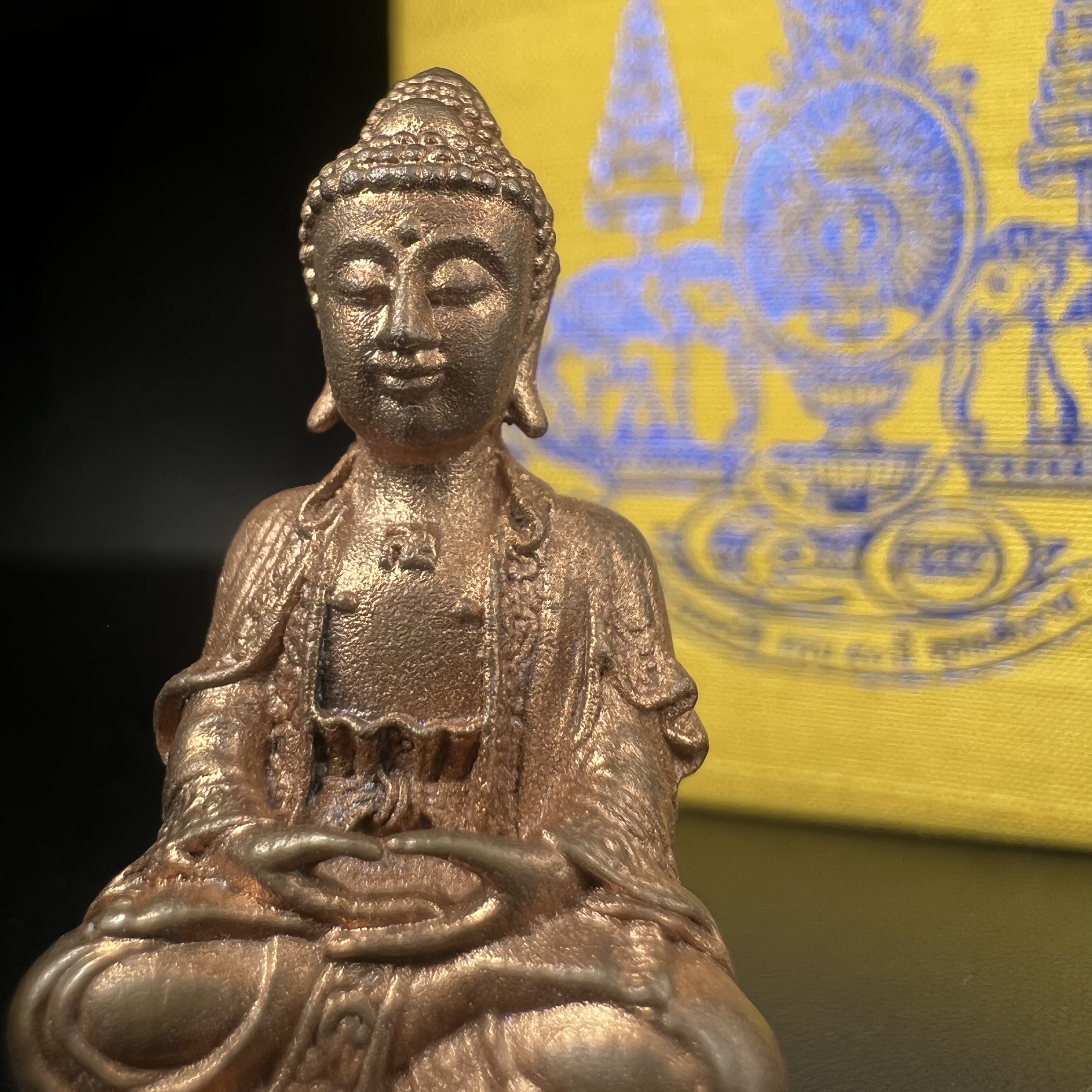 พระกริ่งจีน "ต้าเยิ่นถะ" (เนื้อทองทิพย์)(สร้างน้อยหายากพบเจอน้อย) รุ่น กาญจนาภิเษก ครองราชย์ 50 ปี วัดบวรนิเวศวิหาร ปี2538 (คัดสภาพสวยเดิม พิธีใหญ่ พุทธศิลป์งดงาม)1 ใน 3500 องค์