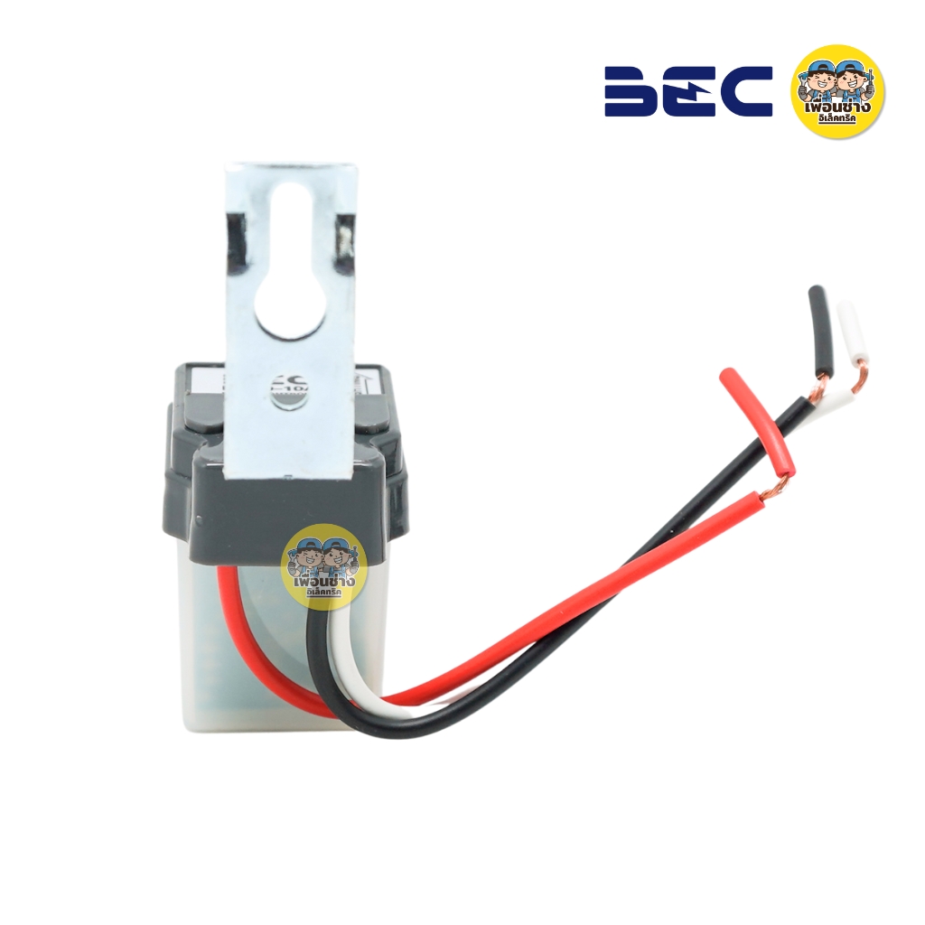 BEC สวิตซ์แสงแดด รุ่น PSB 0-10A สามารถใช้กับ LED ได้ Photo Switch สวิตซ์แสง เซนเซอร์แสง โฟโต้สวิตซ์