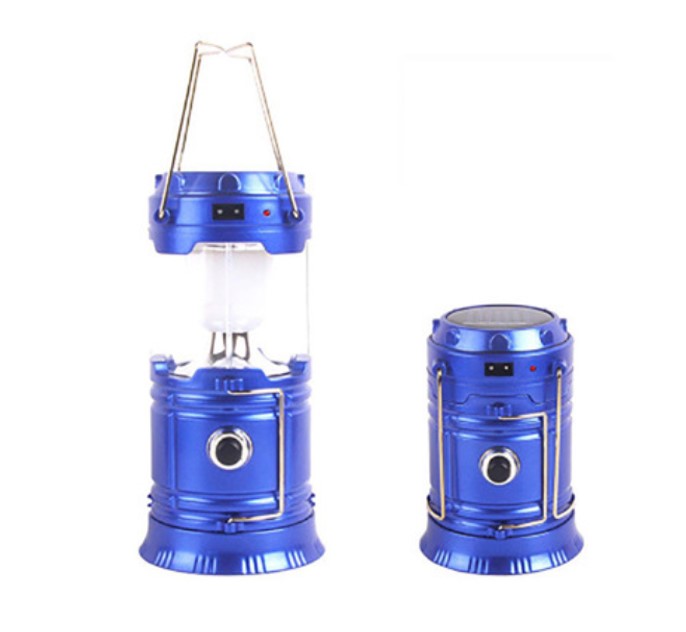 โคมไฟLED 6 +1 ชาร์ตไฟฟ้า 110-220 โวลท์หรือแบบชาร์ตแสงอาทิตย์สะดวกพกเดินทางสินค้าพร้อมส่ง