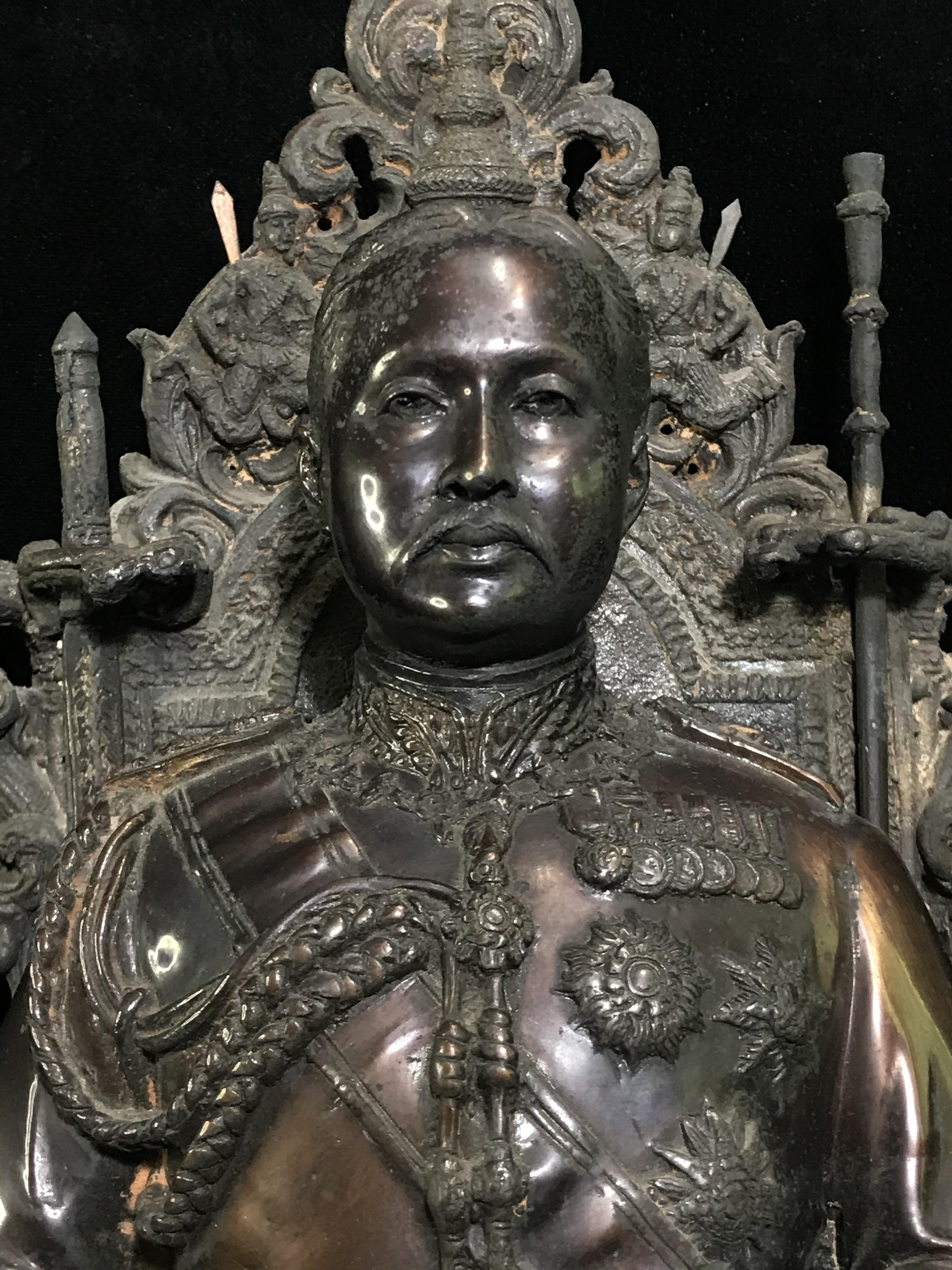 พระบรมรูปจำลองรัชกาลที่5 ครบ99ปี โรงเรียนนายร้อย จปร. จ.นครนายก ปี2529(ในหลวงร.9เสด็จในพิธี)