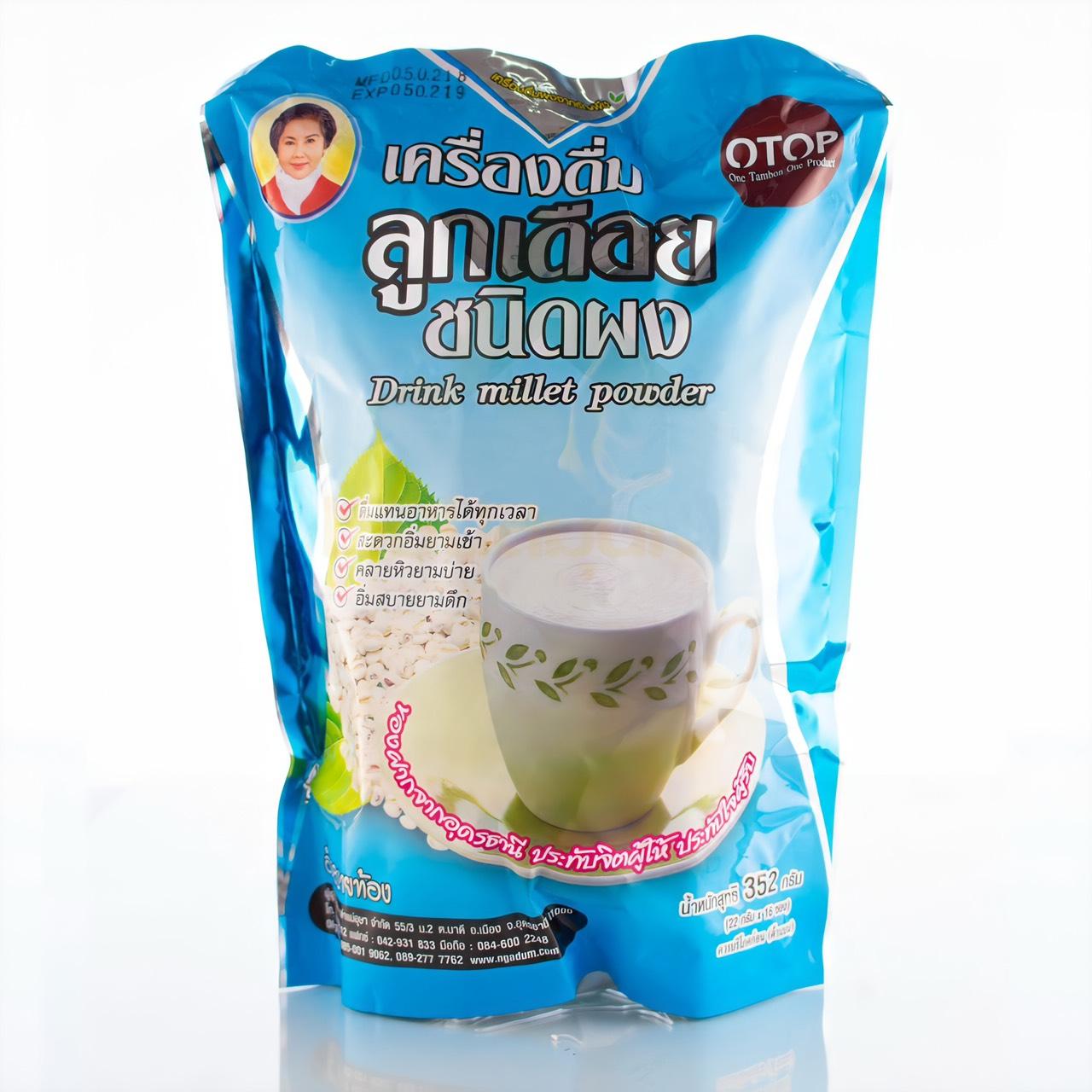 ลูกเดือยผง 352 กรัม ( แม่อุษา )