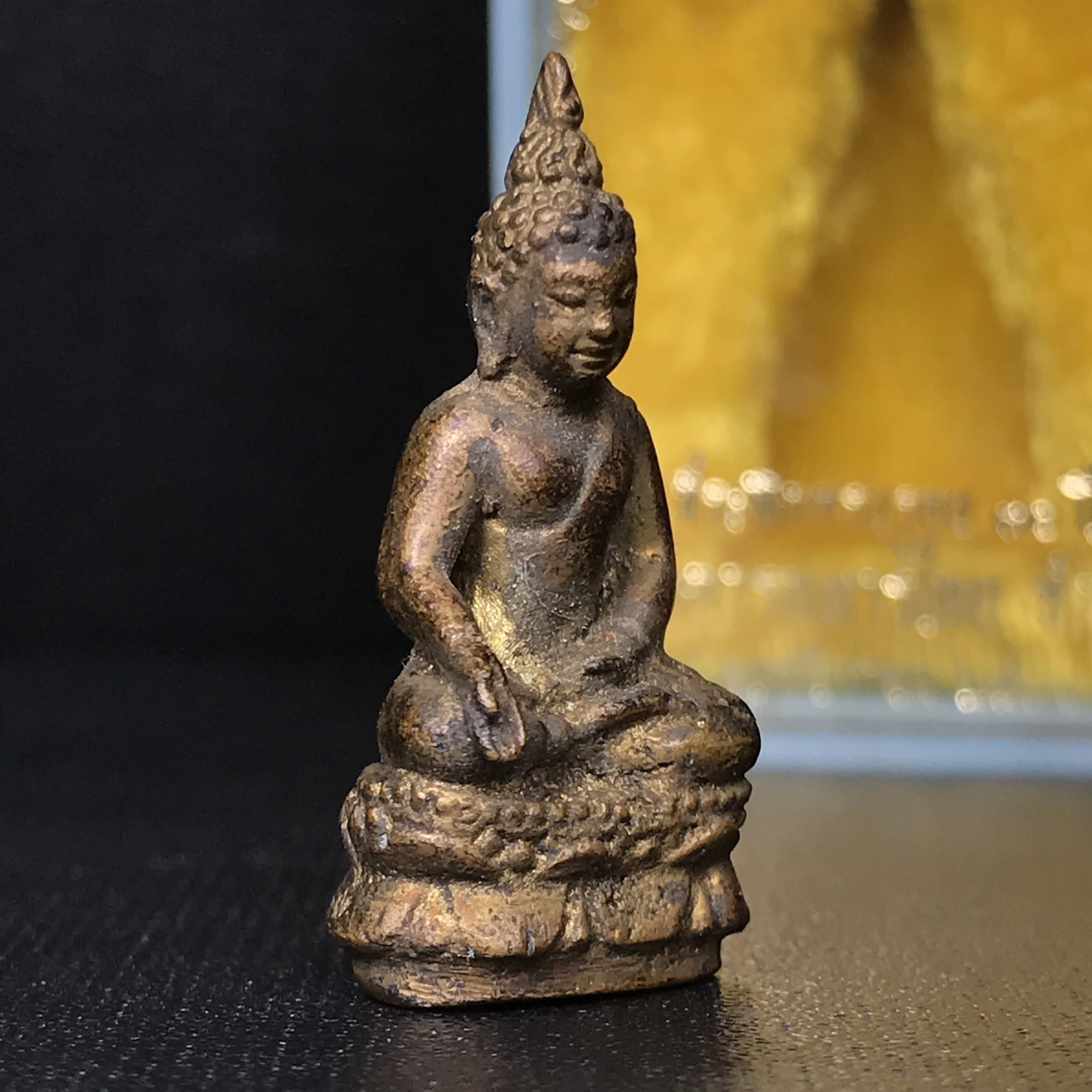 พระกริ่งไพรีพินาศ วัดบวรนิเวศ ปี2530 เนื้อทองผสม ที่ระลึกครบรอบ30ปี ธนาคารทหารไทย (มีส่วนผสมของชนวนเก่าของไพรีพินาศรุ่นแรก)อานุภาพยิ่งใหญ่ กำราบศัตรูพ่ายสิ้น พระไพรีพินาศ