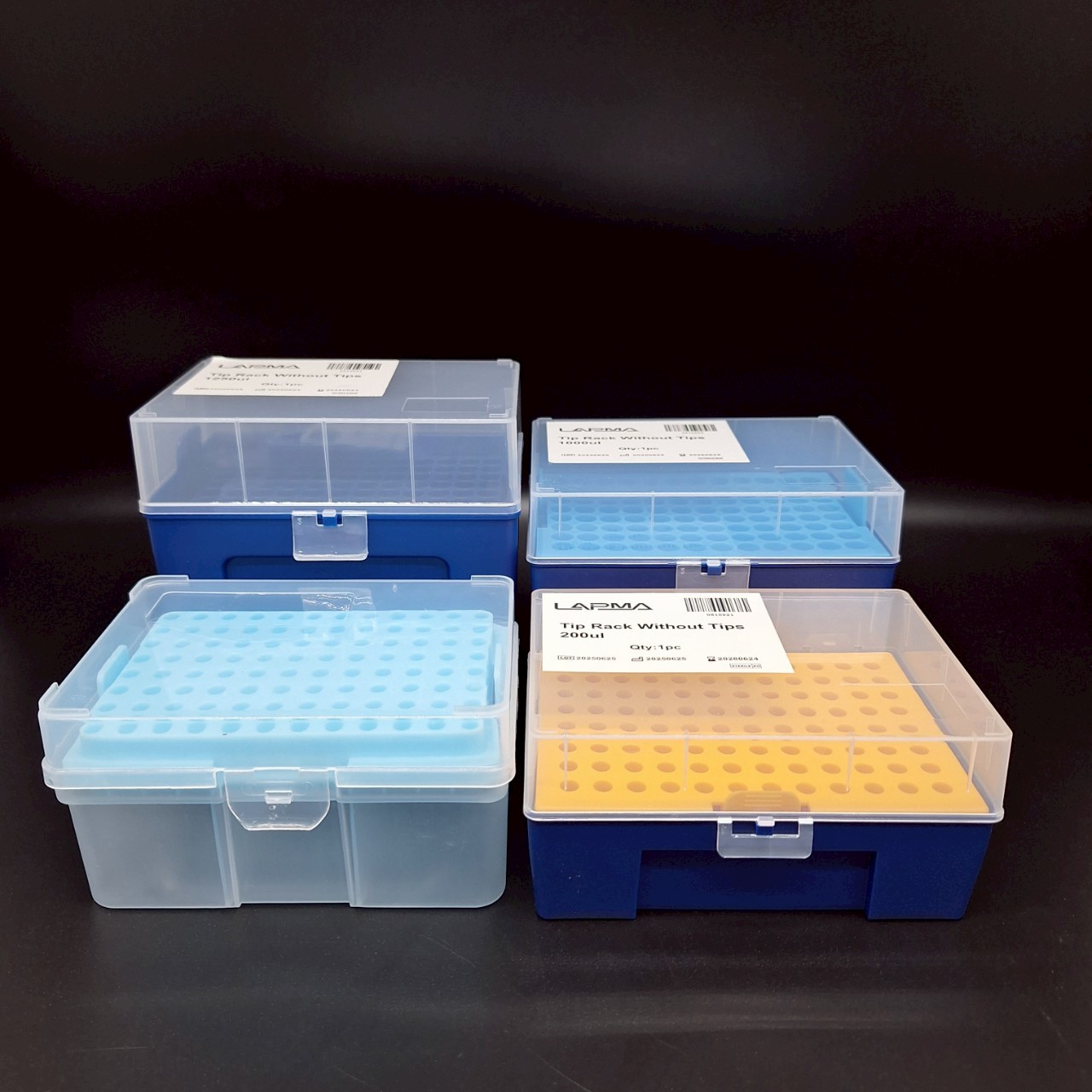 กล่องใส่ทิป PipetteTip box ,96 ช่อง ,PP 10/200/1000/1250 ul