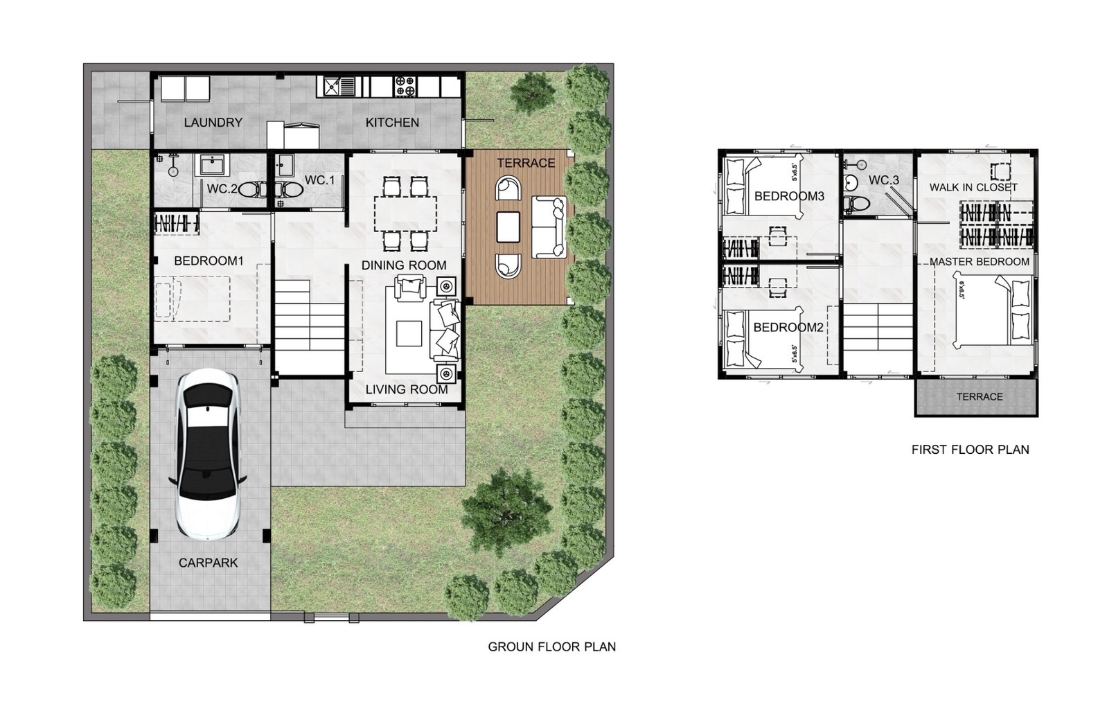 For Sales : Chalong, Land and House 4 bedrooms 3 bathrooms