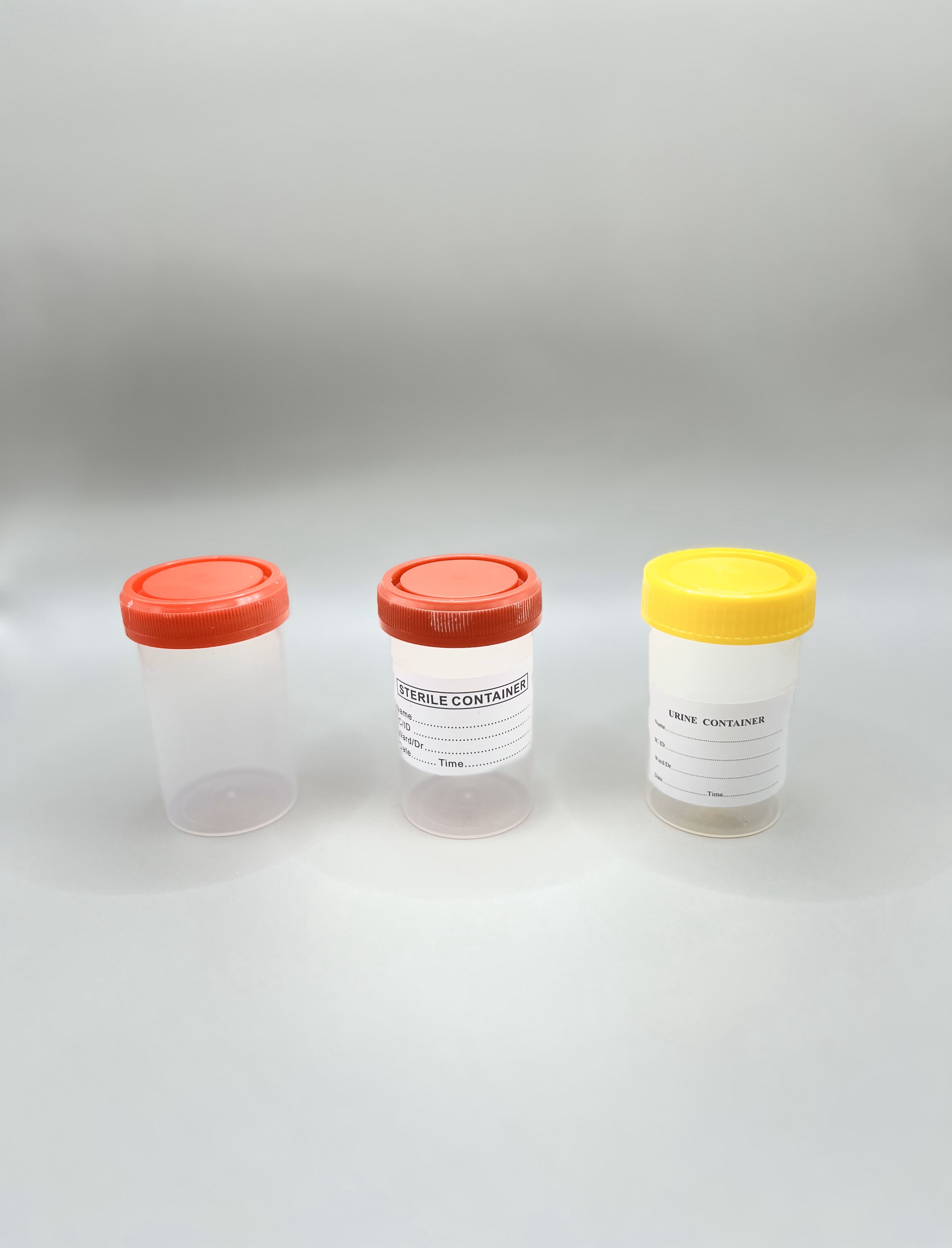 Specimen 60 ml , sample Container sterile/non-sterile , กระปุกเก็บตัวอย่างปัสสาวะ 60 มิลลิลิตร (ขายยกลัง/500ชิ้น)