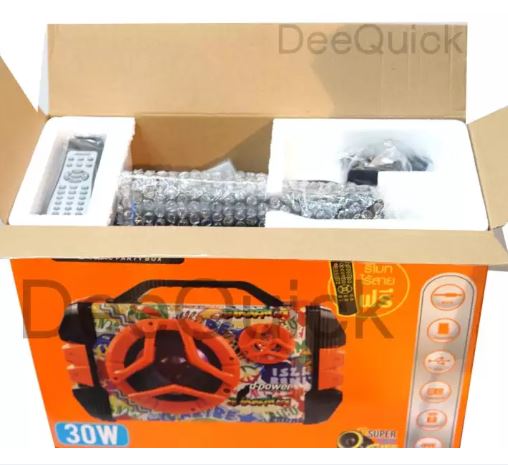 ตู้ลำโพง D-power K52B 30W ลำโพงบลูทูธ + ไมค์ลอย