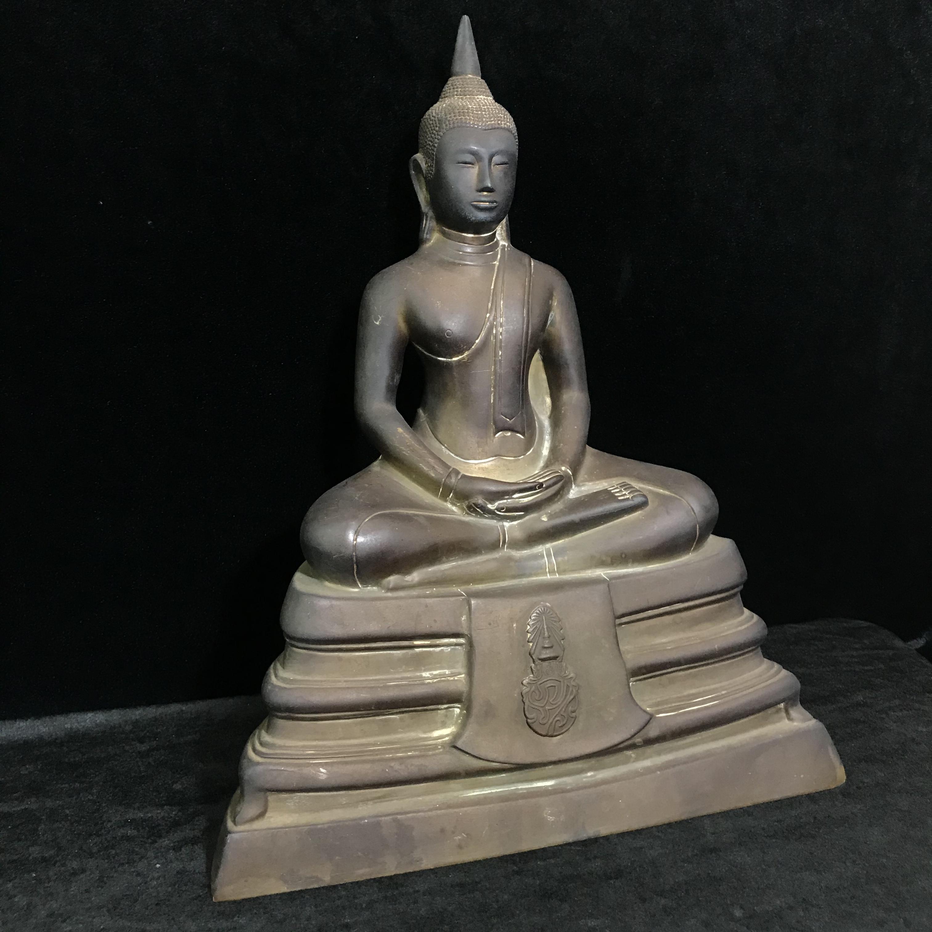 พระบูชาพระพุทธโสธร ภปร. รุ่นย้อนยุค ปี2539 กาญจนาภิเษกครองราชสมบัติครบ 50ปี หน้าตัก 7นิ้ว หมายเลข00742