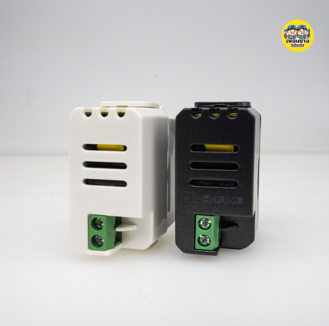 Chang เต้ารับชาร์จ USB 2.1A 5V จำนวน 2 ช่อง เต้ารับUSB ปลั๊กUSB เต้าชาร์จUSB USB-908 USB SOCKET เต้ารับ ช้าง