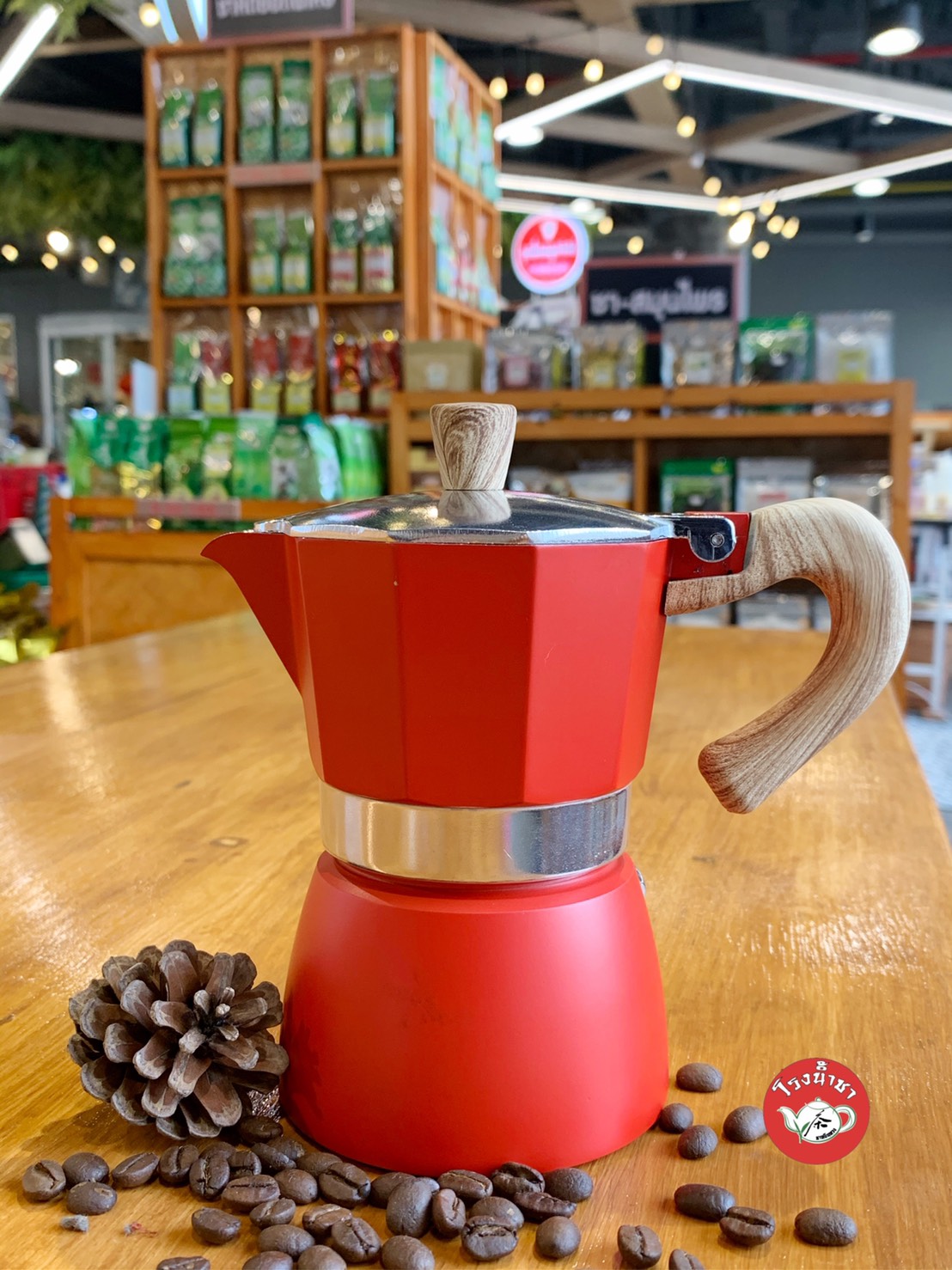 Moka Pot มอคค่าพอท เครื่องต้มกาแฟสด สแตนเลสขนาด 150 ml