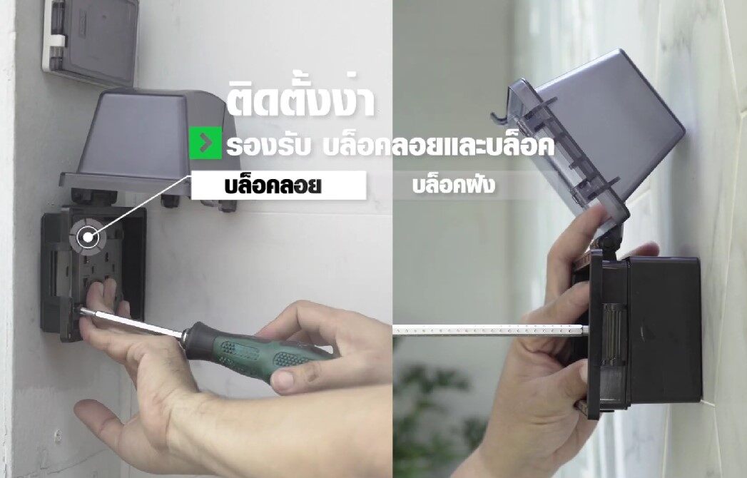 NANO หน้ากากกันน้ำ IP54 ฝาครอบกันน้ำ ฝากันน้ำ กันน้ำ ฝาครอบแผงหน้ากากกันน้ำ ฝาหน้ากาก NANO 415 414 413