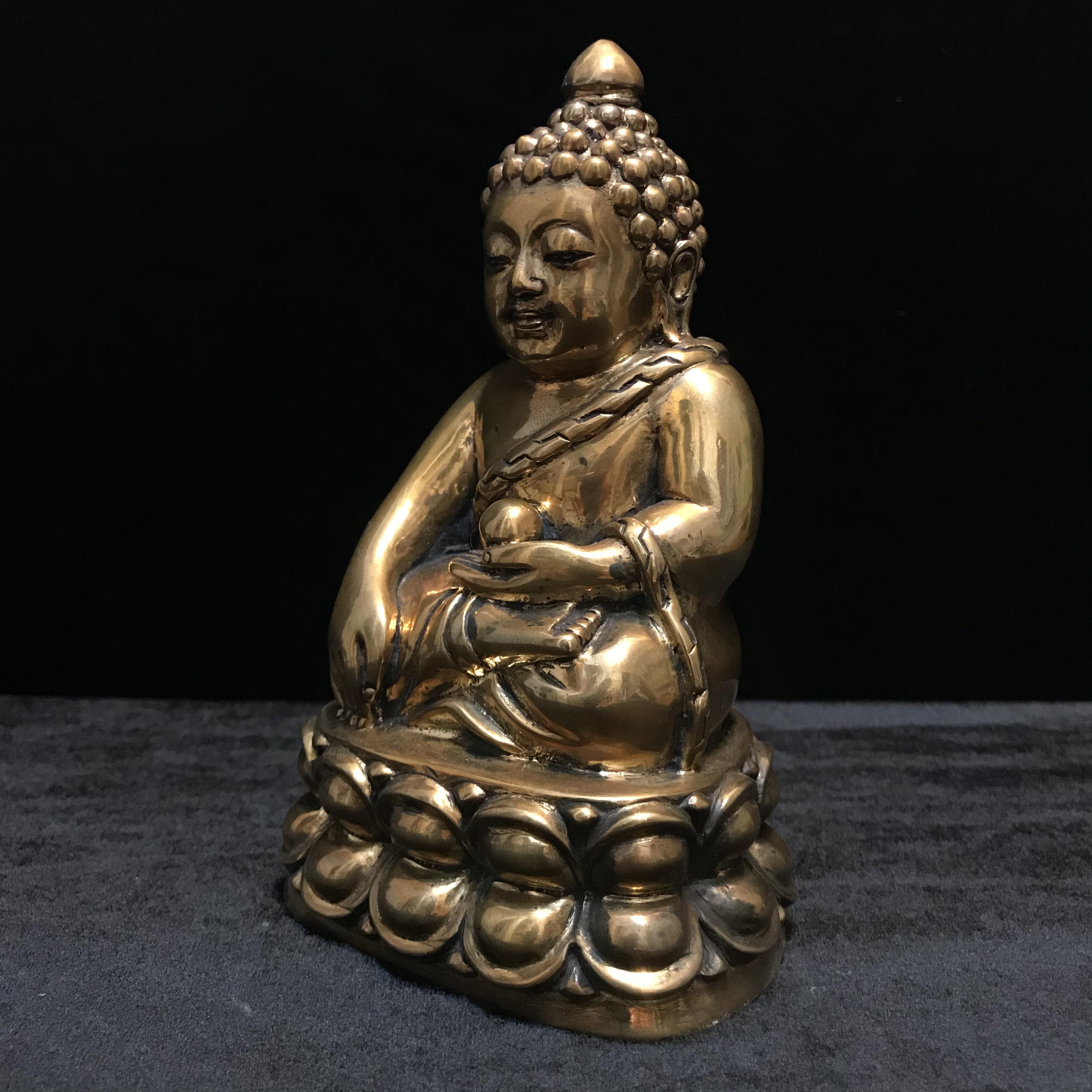 พระบูชาพุทธอุดมสมบูรณ์ (พระปุ้มปุ้ย) เนื้อสัมฤทธิ์ ขนาดหน้าตัก 3 นิ้ว ปี2535(รุ่นแรก)(1ใน1000องค์)