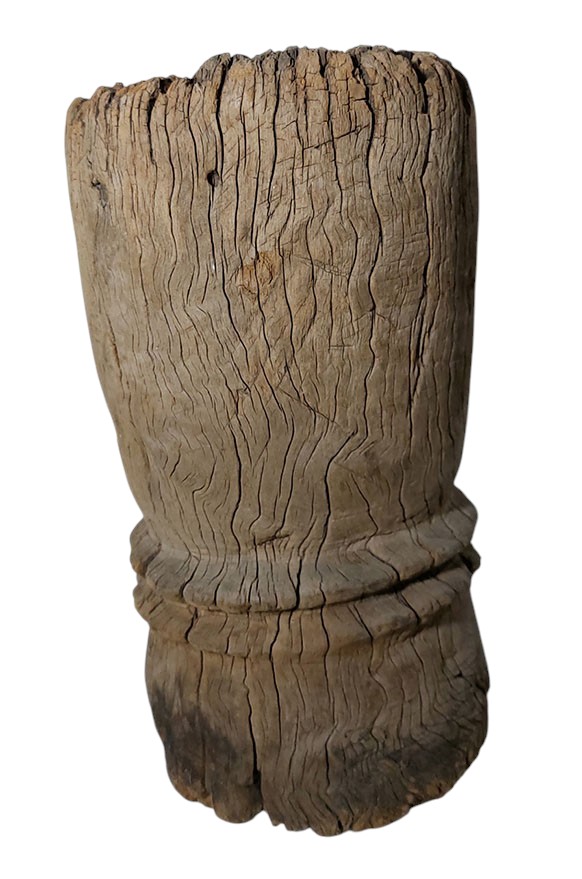 ครกไม้เก่า แบบไม่มีหูจับ (ไม่มีสาก)