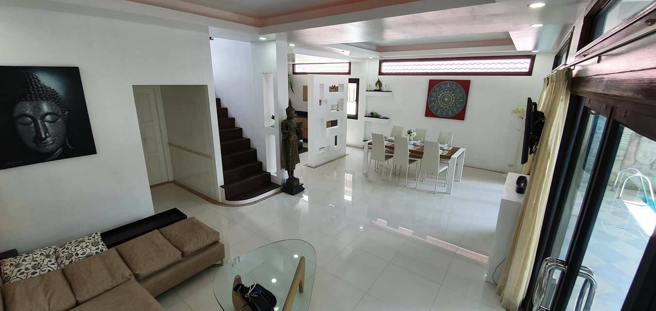 For Rent : Rawai, Sai Yuan Private Pool Viila, 3 bedrooms 4 bathrooms