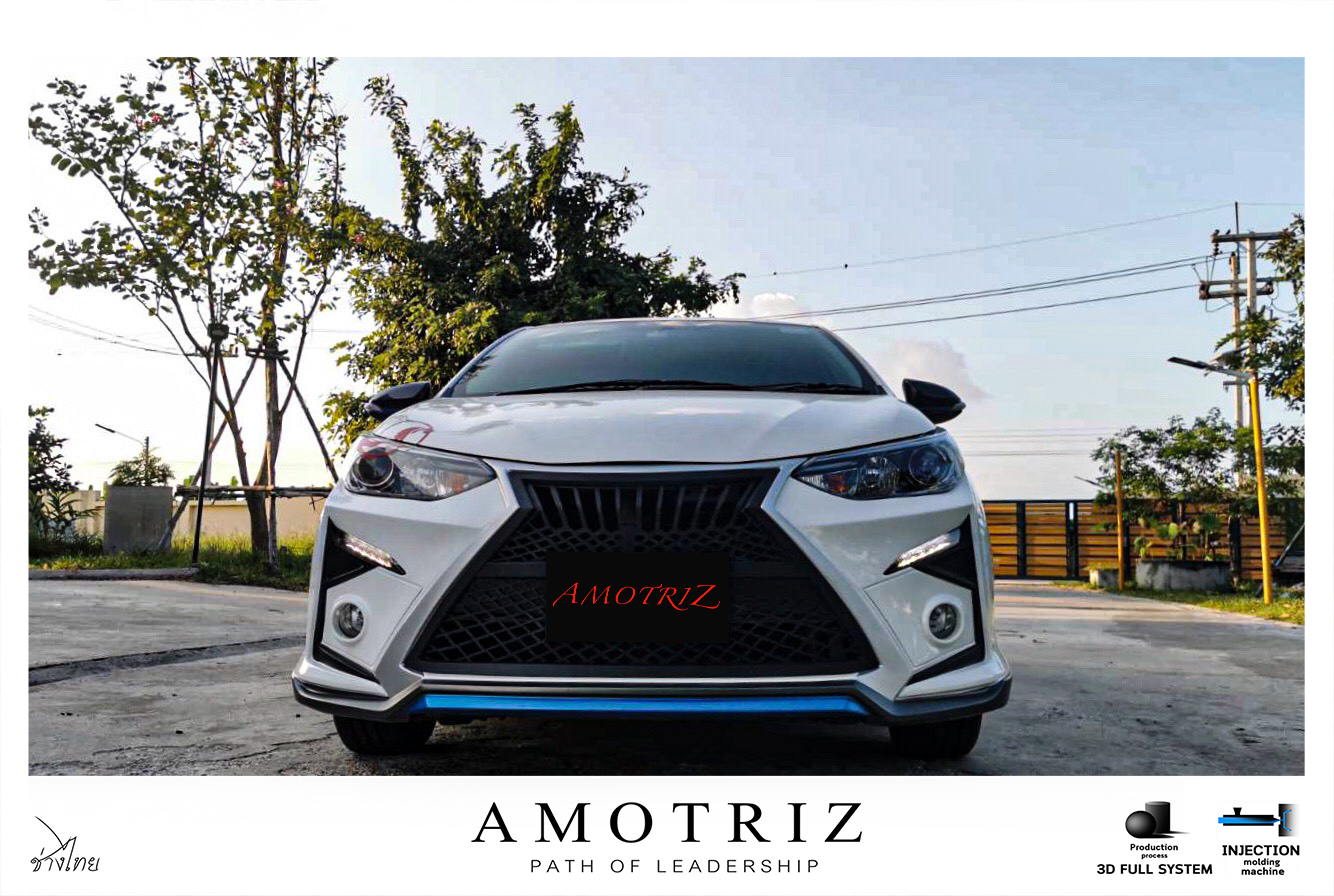 Toyota Yaris Ativ sedan & hatchback front bumper bodykits by Amotriz