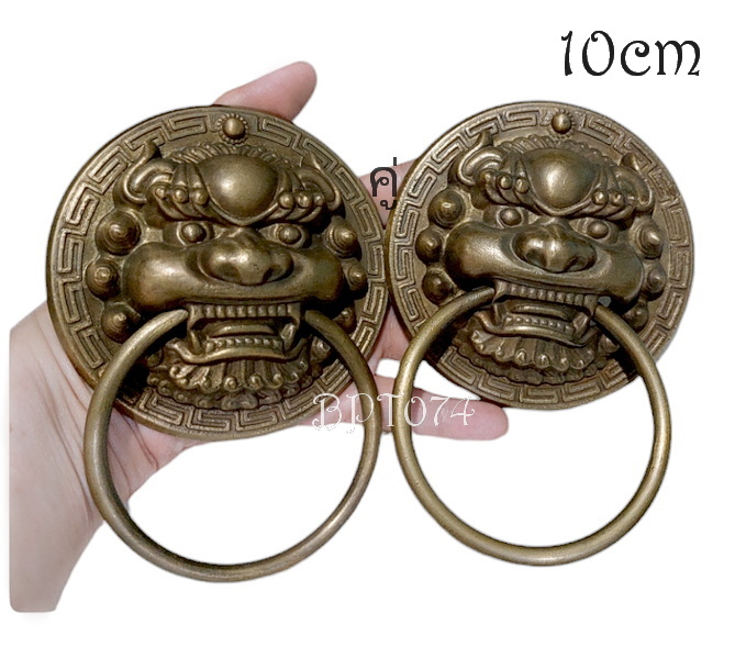 (คู่)มือเคาะ มือดึง หน้าสิงห์คาบห่วง 10cm