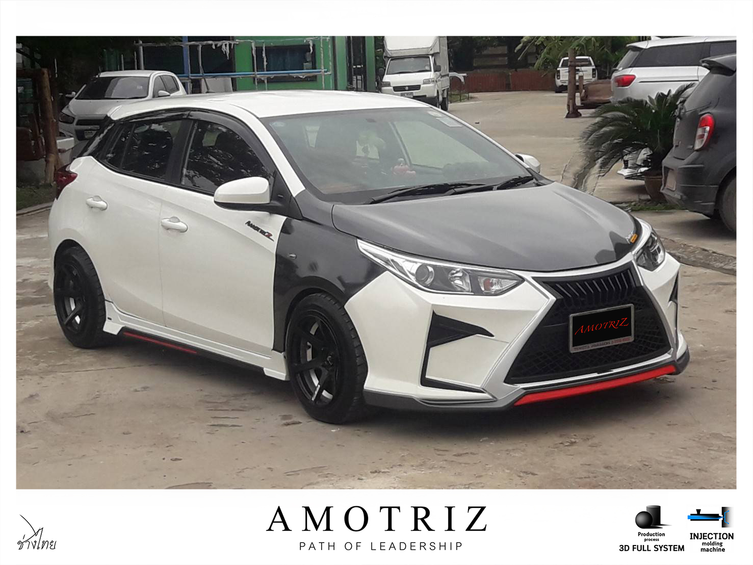 Toyota Yaris Ativ sedan & hatchback front bumper bodykits by Amotriz