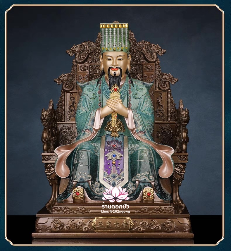 เง็กเซียนฮ่องเต้ หยกอ๋องส่องเต่ และ พระนางซีหวังหมู่ กิมบ้อเนี่ยเนี้ย งานหินอ่อนคุณภาพสูง ขนาด 12/16/19/26 นิ้ว