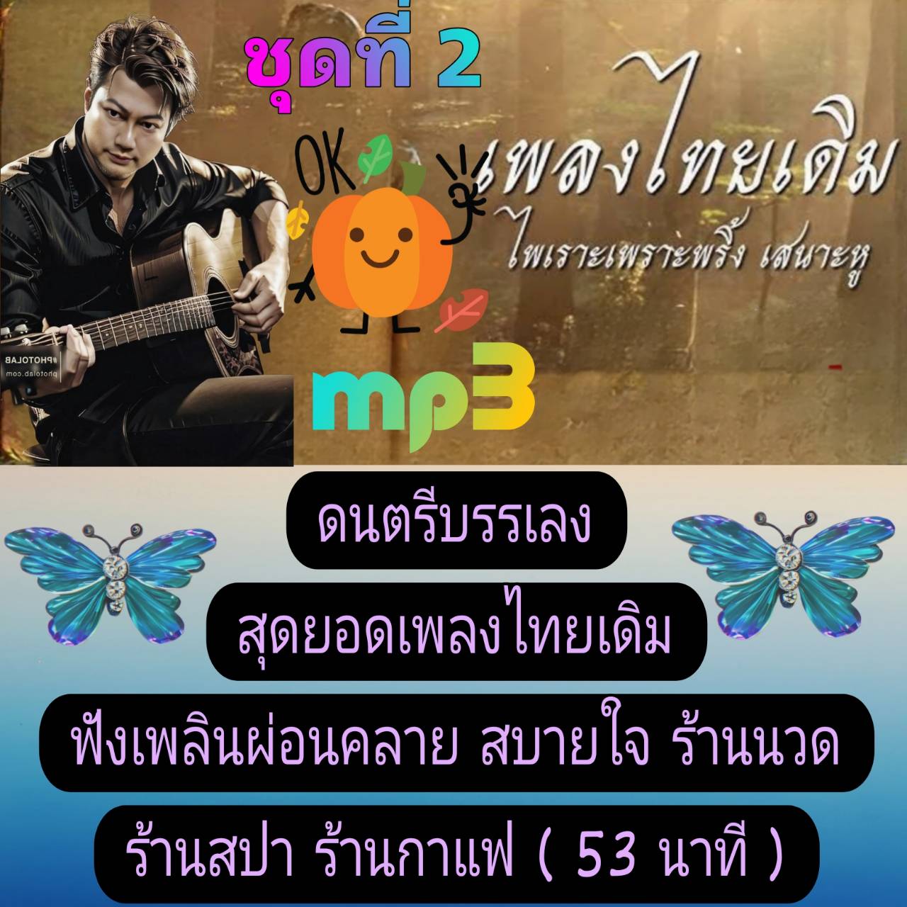 [พรเทวะ] แฟลชไดร์ฟ USb mp3 ดนตรีบรรเลง สุดยอดเพลงไทยเดิม ชุด 2 ฟังเพลิน ผ่อนคลาย สบายใจ ร้านนวด ร้านสปา ร้านกาแฟ (53 นาที) ใช้กับเครื่องเล่น USB/mp3 ทุกชนิดหรือเปิดฟังในรถยนต์เปิดในคอมพิวเตอร์ได้ *** สามารถ โหลดใส่มือถือ ฟังได้ ** เปิดในคอมพิวเตอร์ได้ USB
