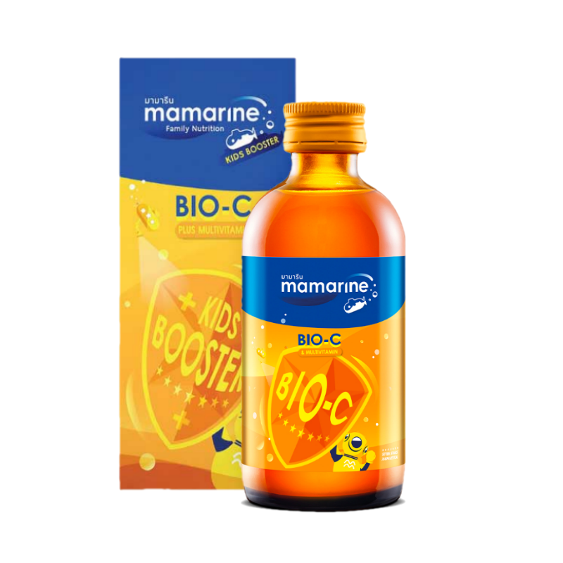 Mamarine Bio-C Plus Multivitamin 120 ml. (ส้ม)