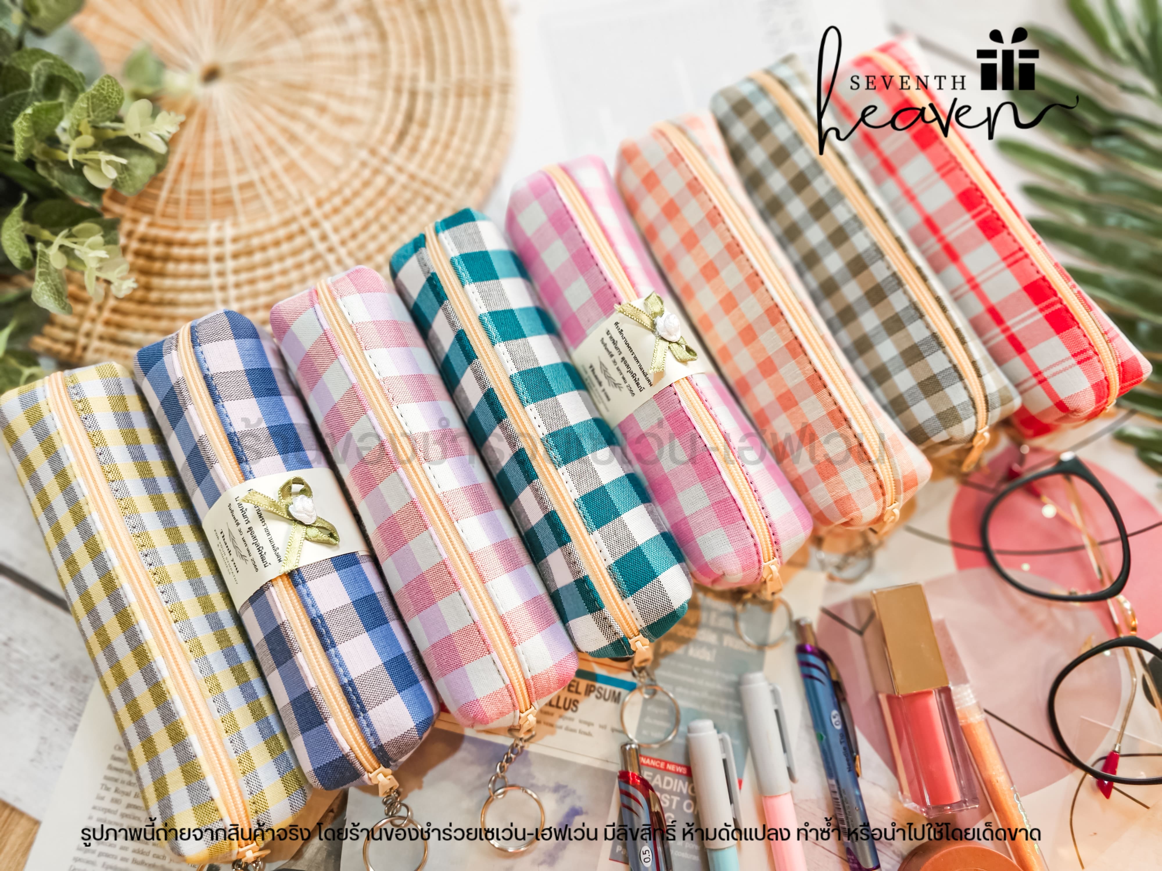 ของชำร่วยงานศพ กระเป๋าผ้าขาวม้าแท้ บุฟองน้ำแข็งอยู่ทรง