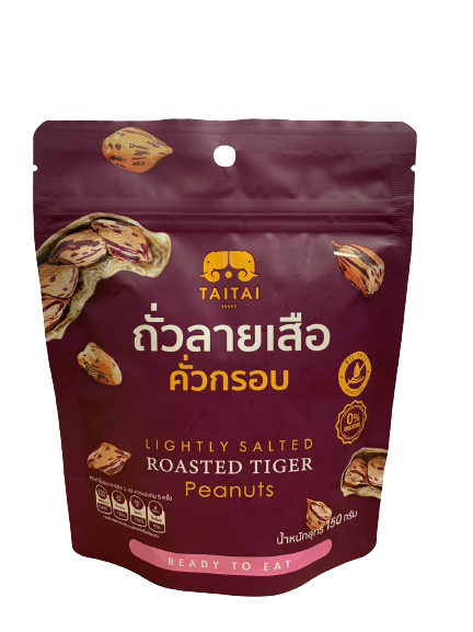 ถั่วลายเสือคั่วกรอบ150กรัมซอง ไทไท **ปรับโฉมใหม่**